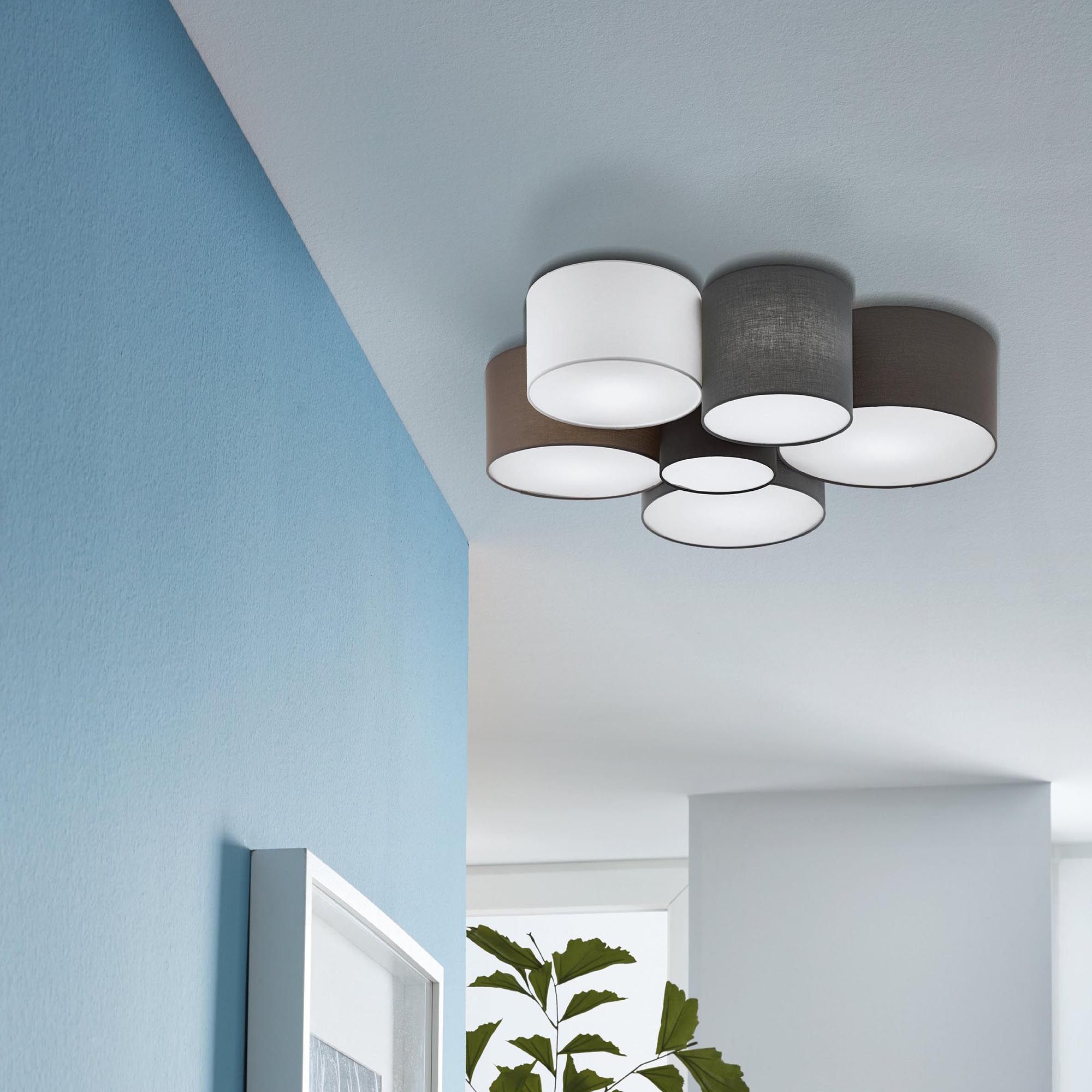 Plafonnier tissu multi PASTORE E27 6X40W