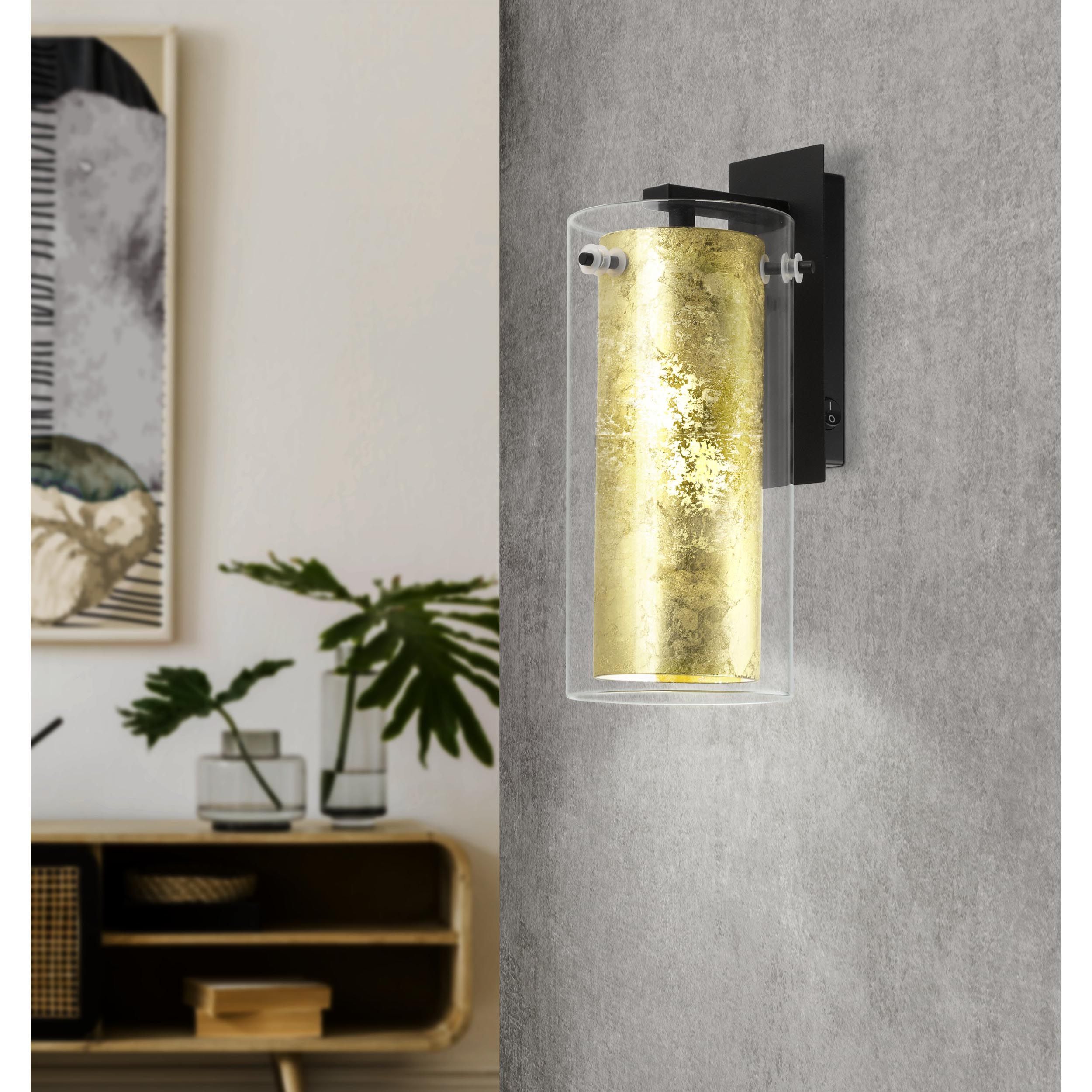 Applique murale verre or PINTO GOLD E27 1X40W