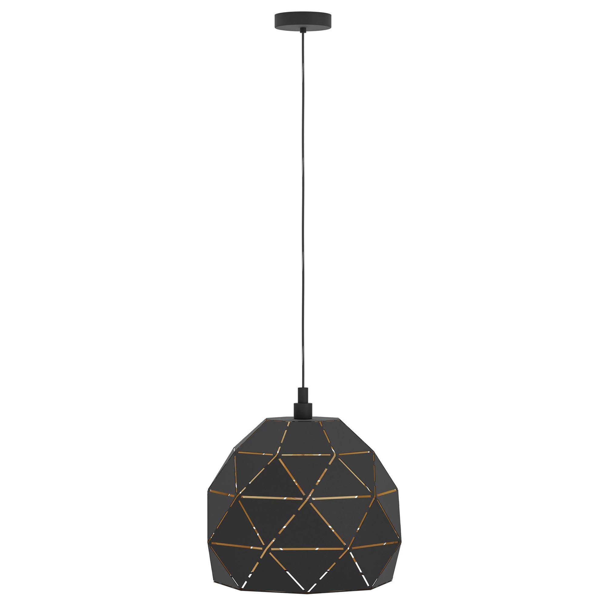 Suspension ROCCAFORTE noir Ø40cm