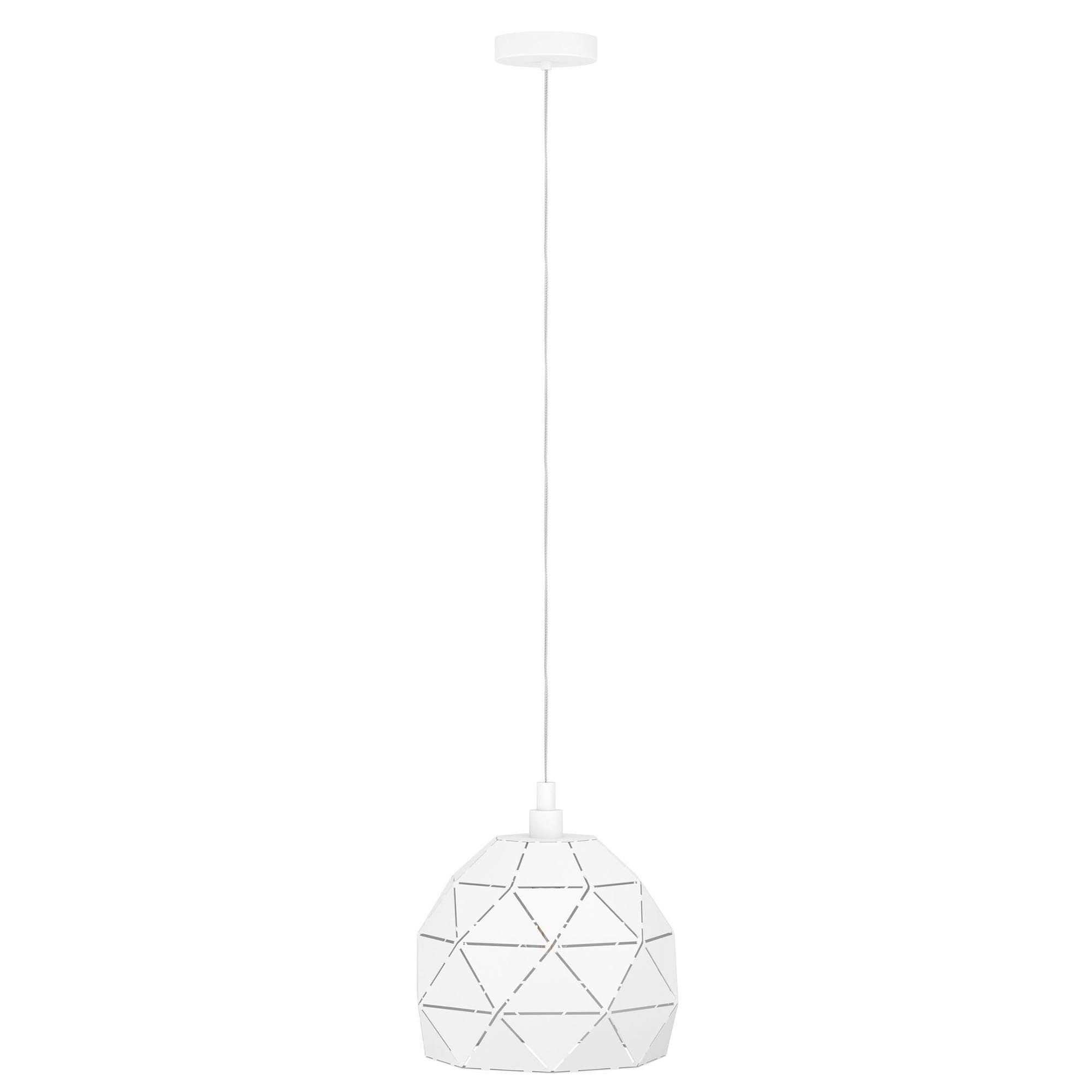 Suspension ROCCAFORTE blanc Ø30cm