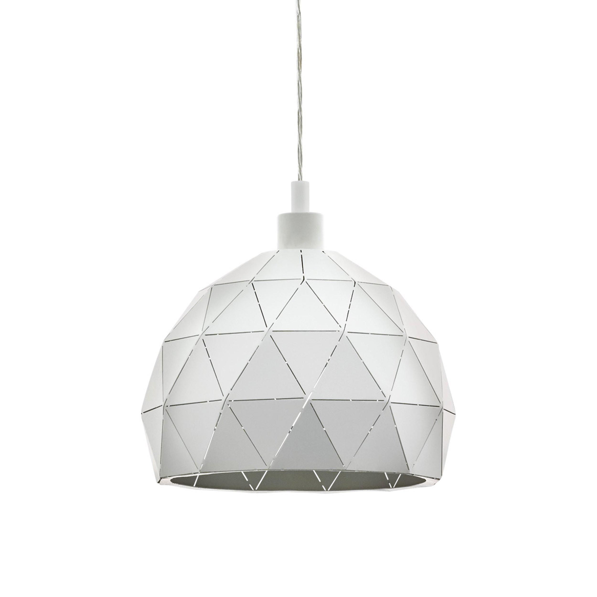 Suspension ROCCAFORTE blanc Ø30cm