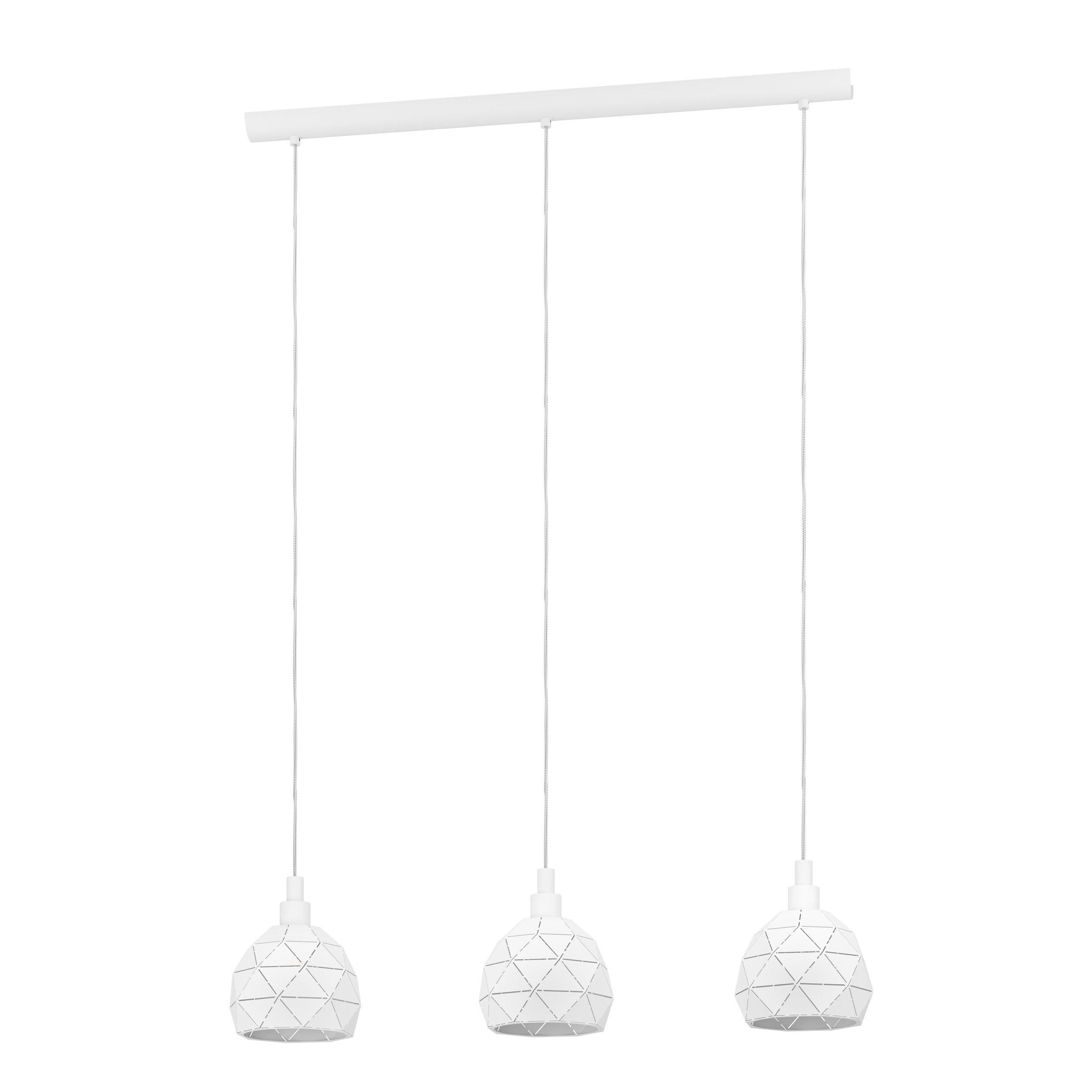 Suspension ROCCAFORTE blanc L75cm