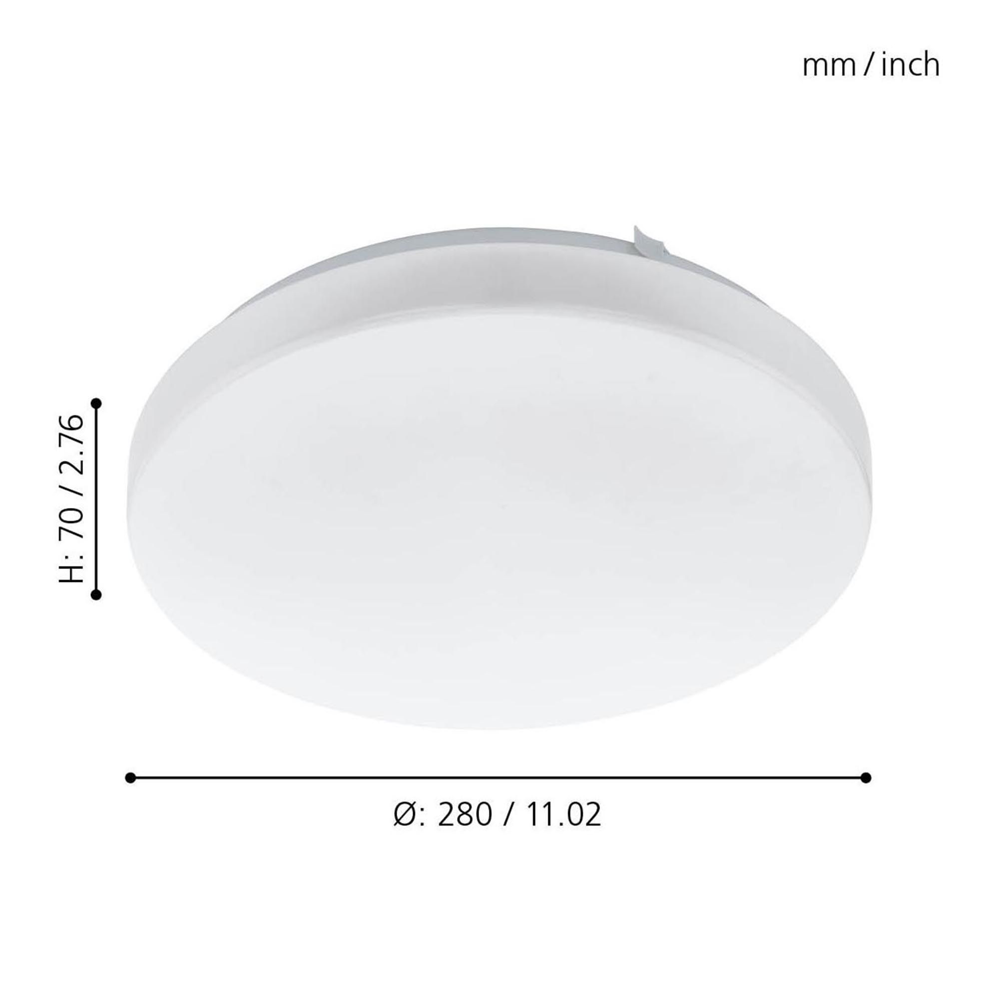 Plafonnier LED FRANIA blanc Ø28cm