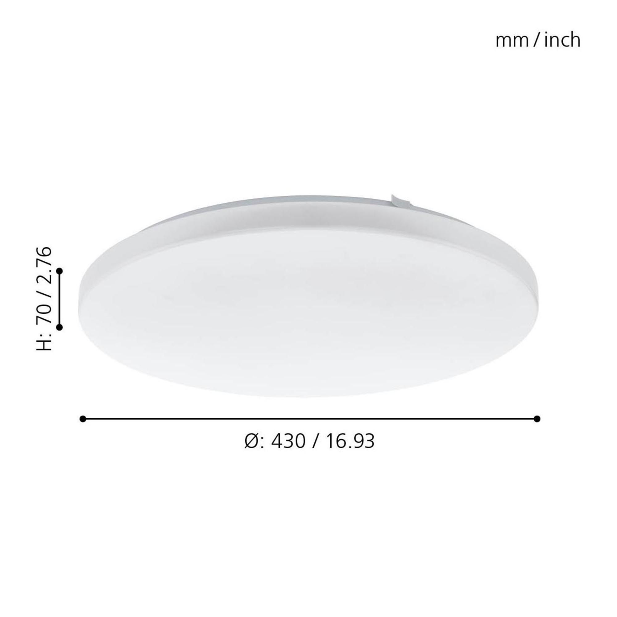 Plafonnier LED FRANIA blanc Ø43cm