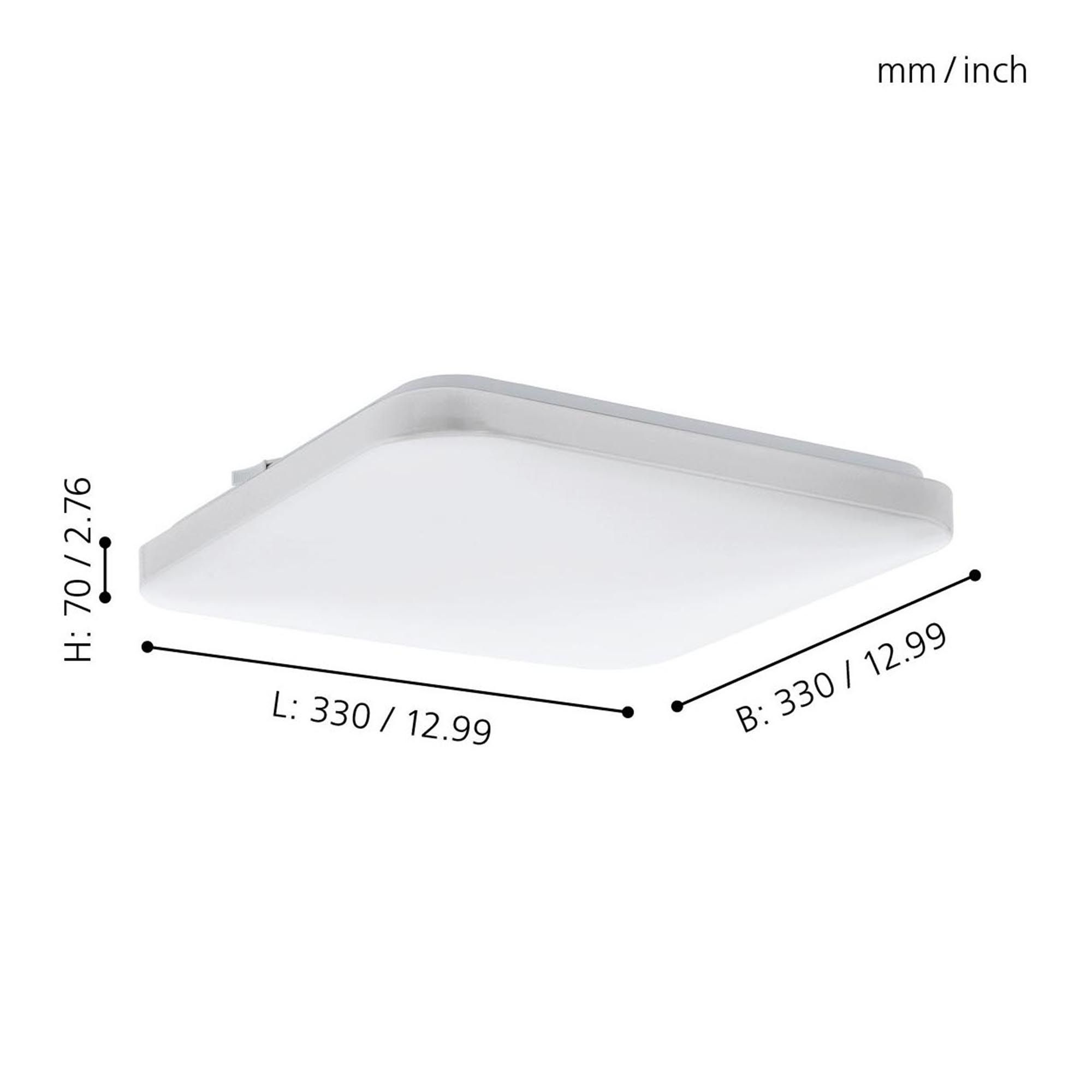 Plafonnier LED FRANIA blanc Ø38cm