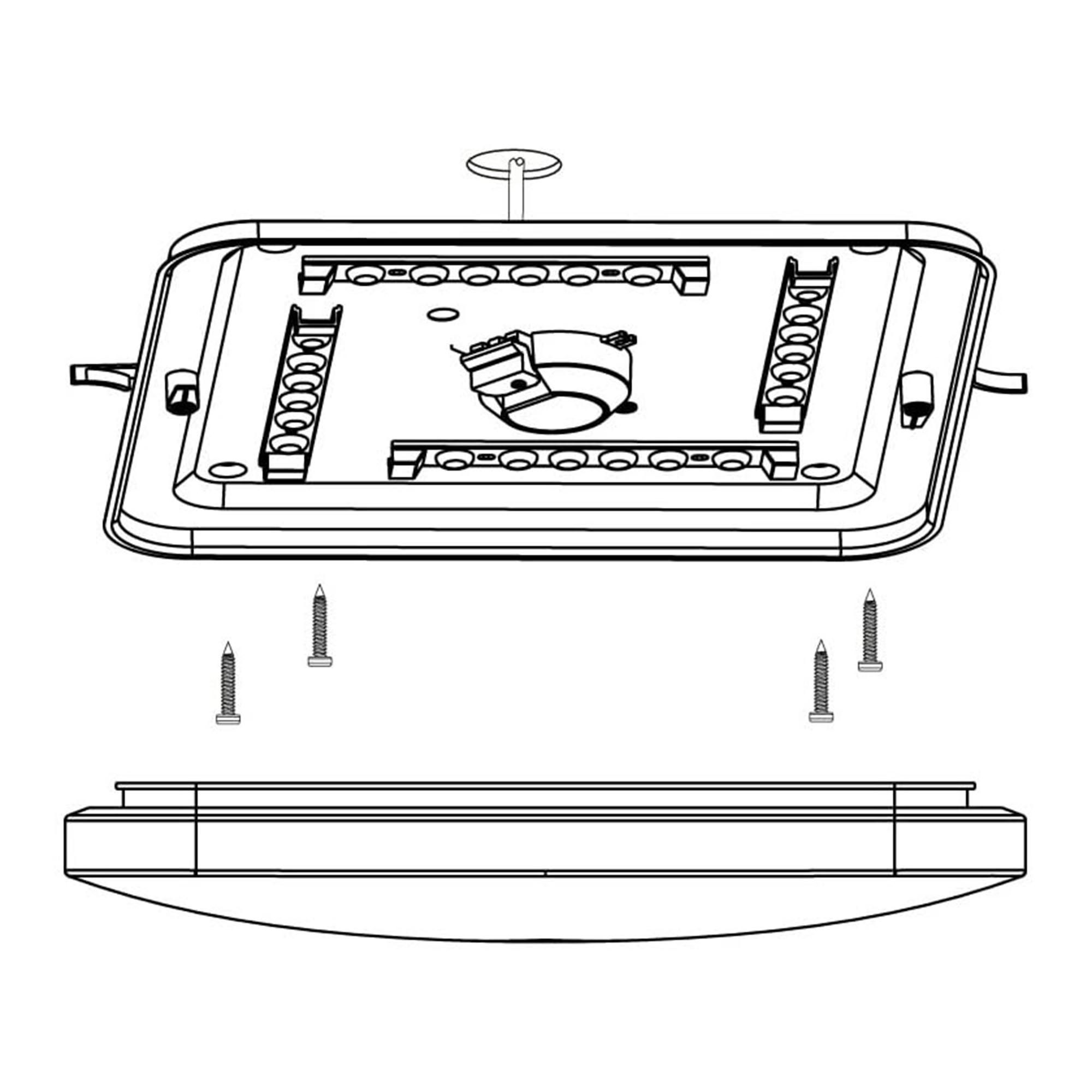 Plafonnier LED FRANIA blanc Ø38cm
