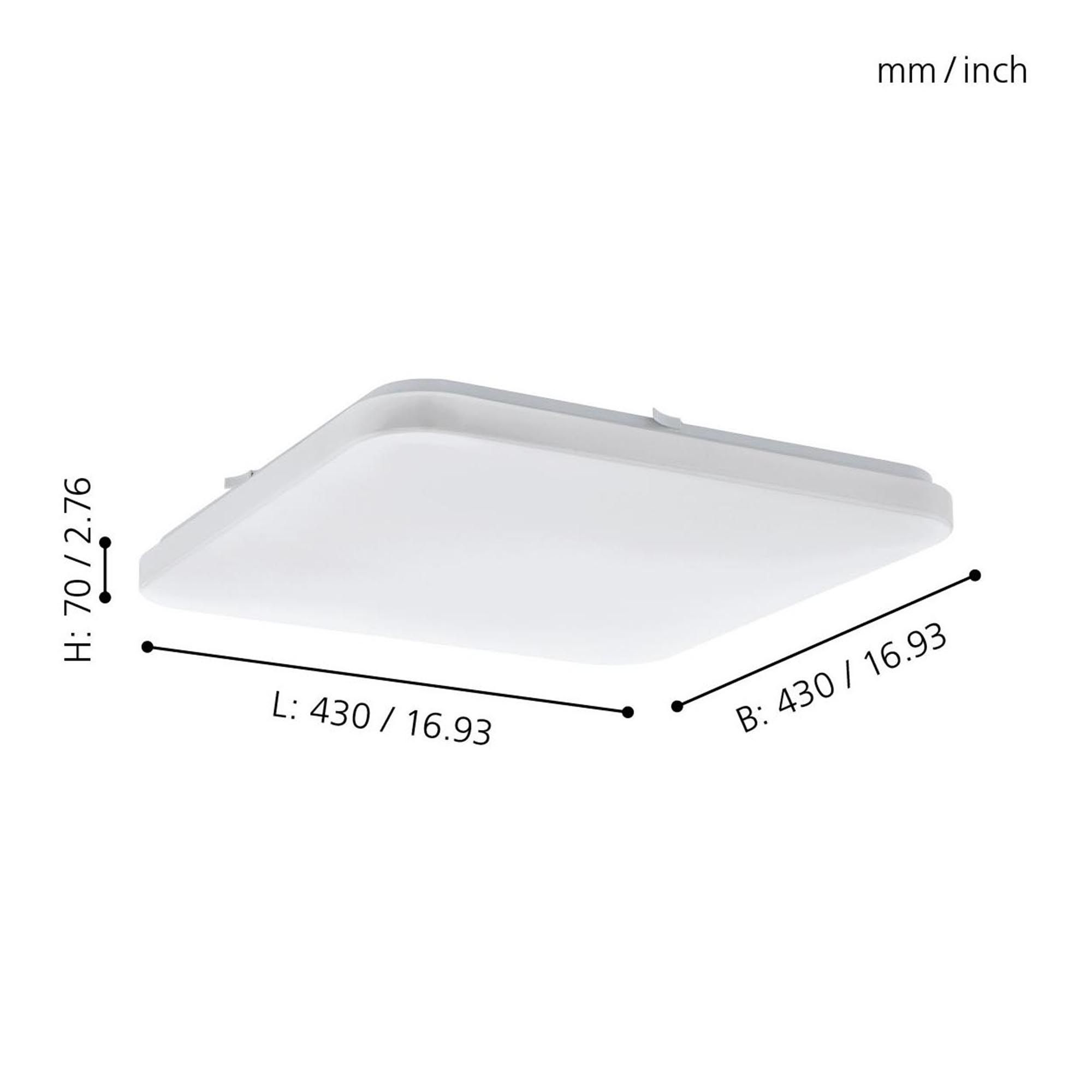 Plafonnier LED FRANIA blanc Ø43cm