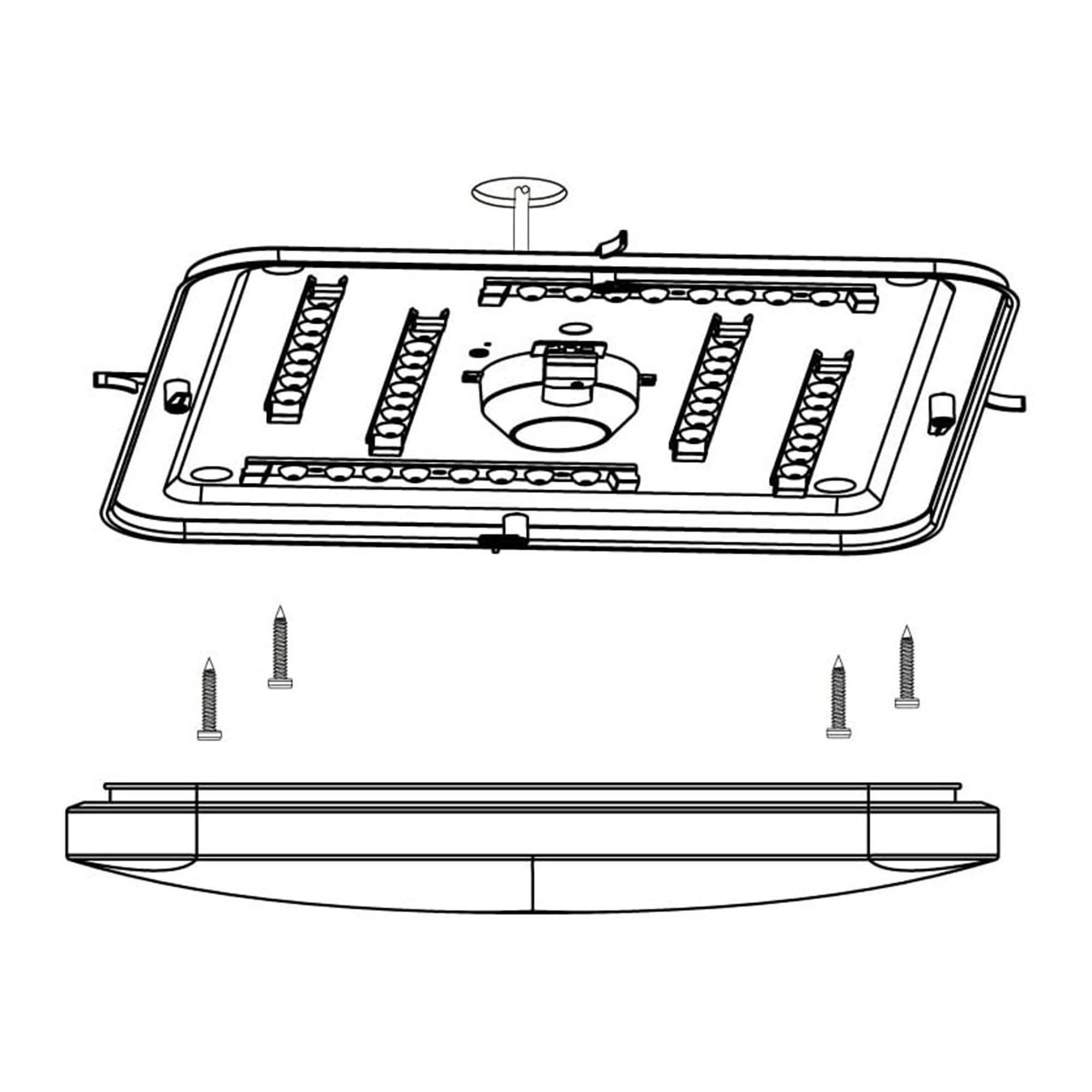Plafonnier LED FRANIA blanc Ø43cm
