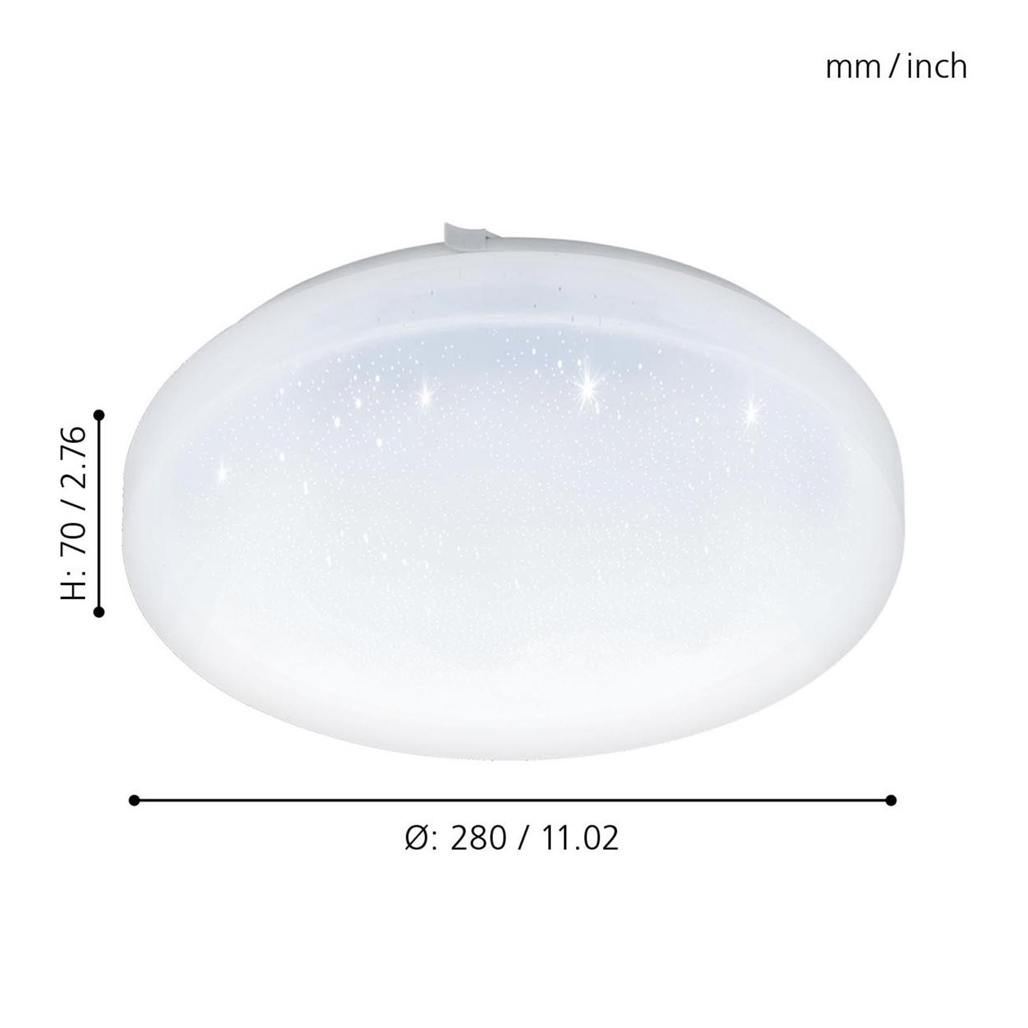 Plafonnier LED FRANIA-S blanc Ø33cm