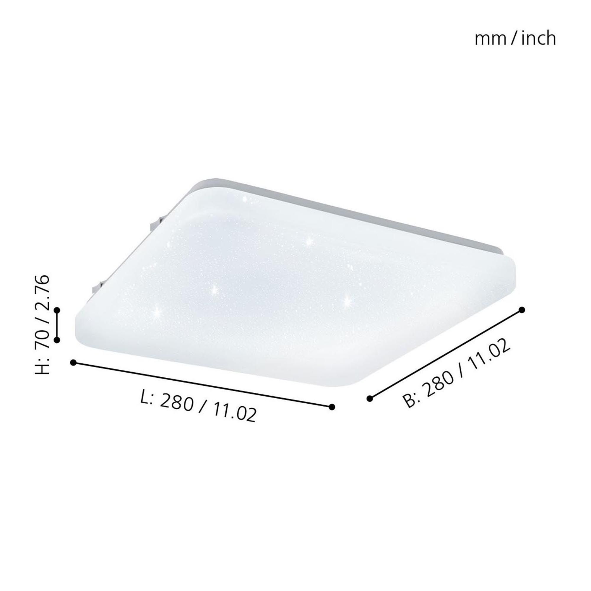 Plafonnier LED FRANIA-S blanc Ø28cm