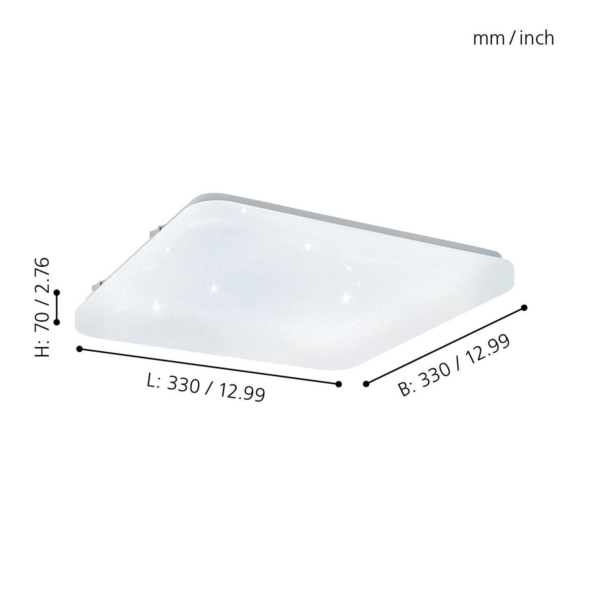 Plafonnier LED FRANIA-S blanc Ø33cm