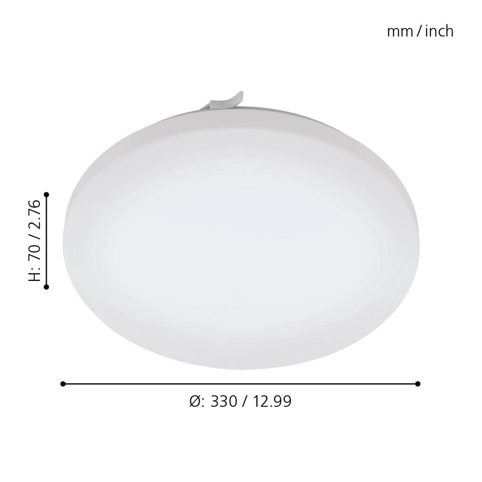 Plafonnier LED FRANIA blanc Ø33cm