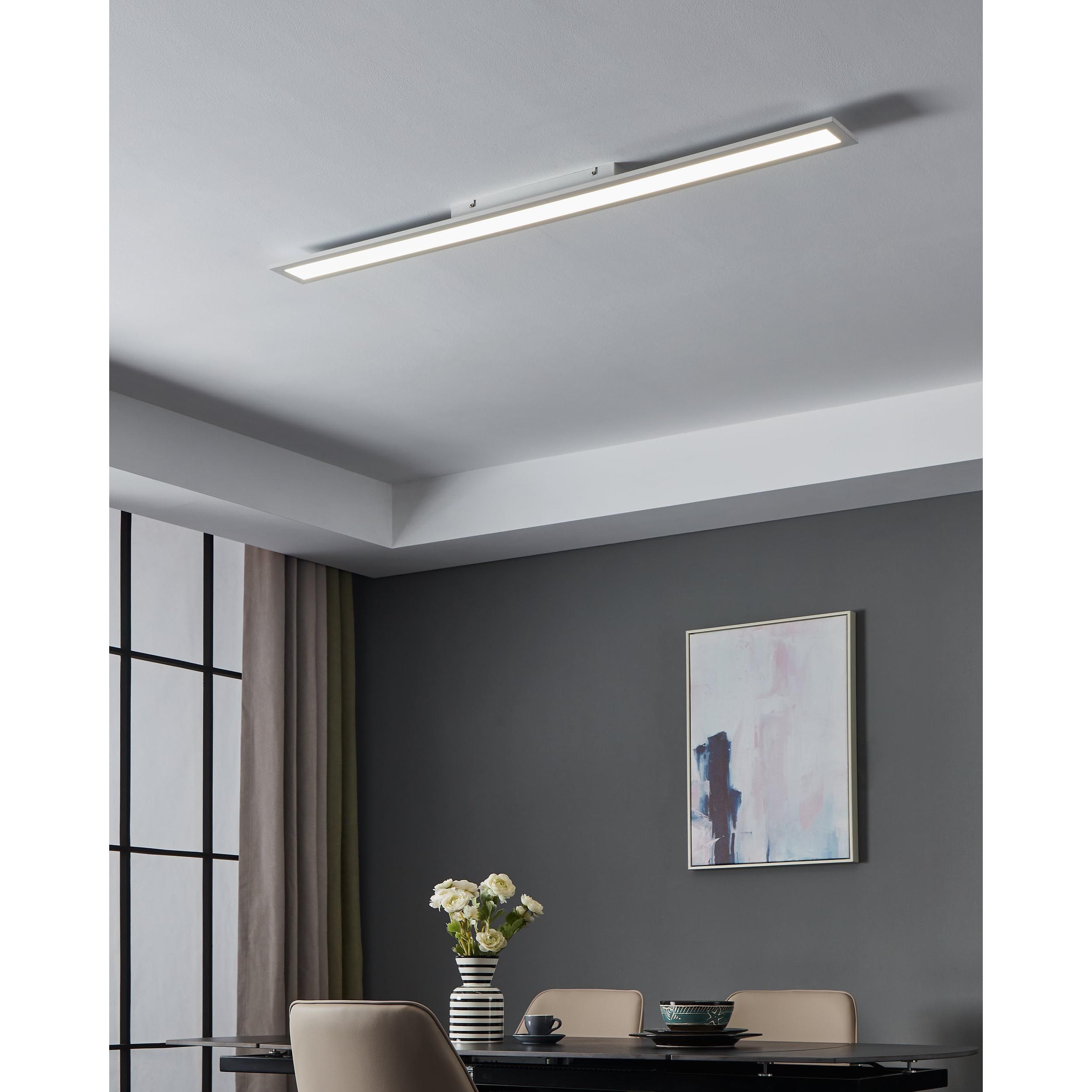 Plafonnier LED SALOBRENA 1 blanc L119,5cm