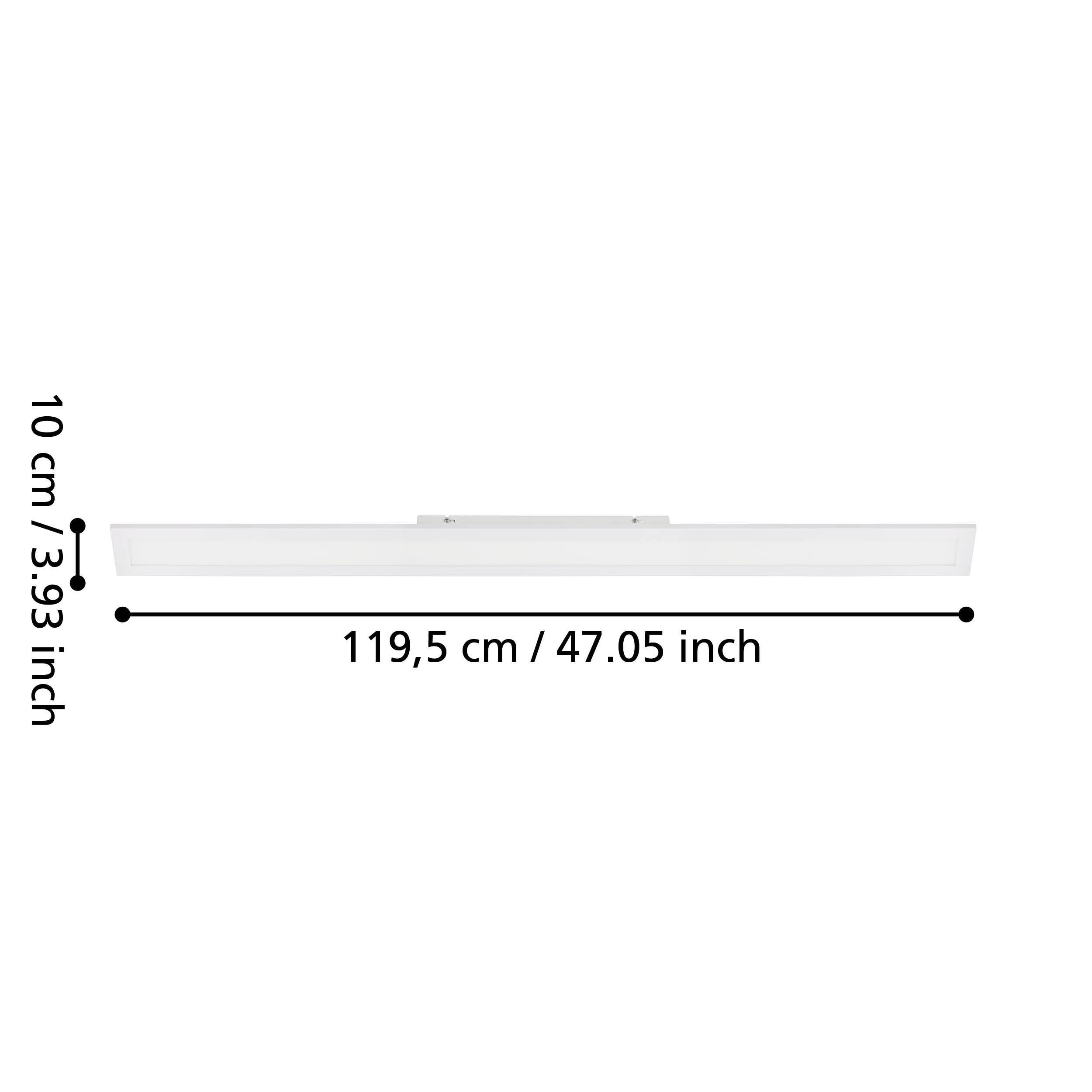 Plafonnier LED SALOBRENA 1 blanc L119,5cm