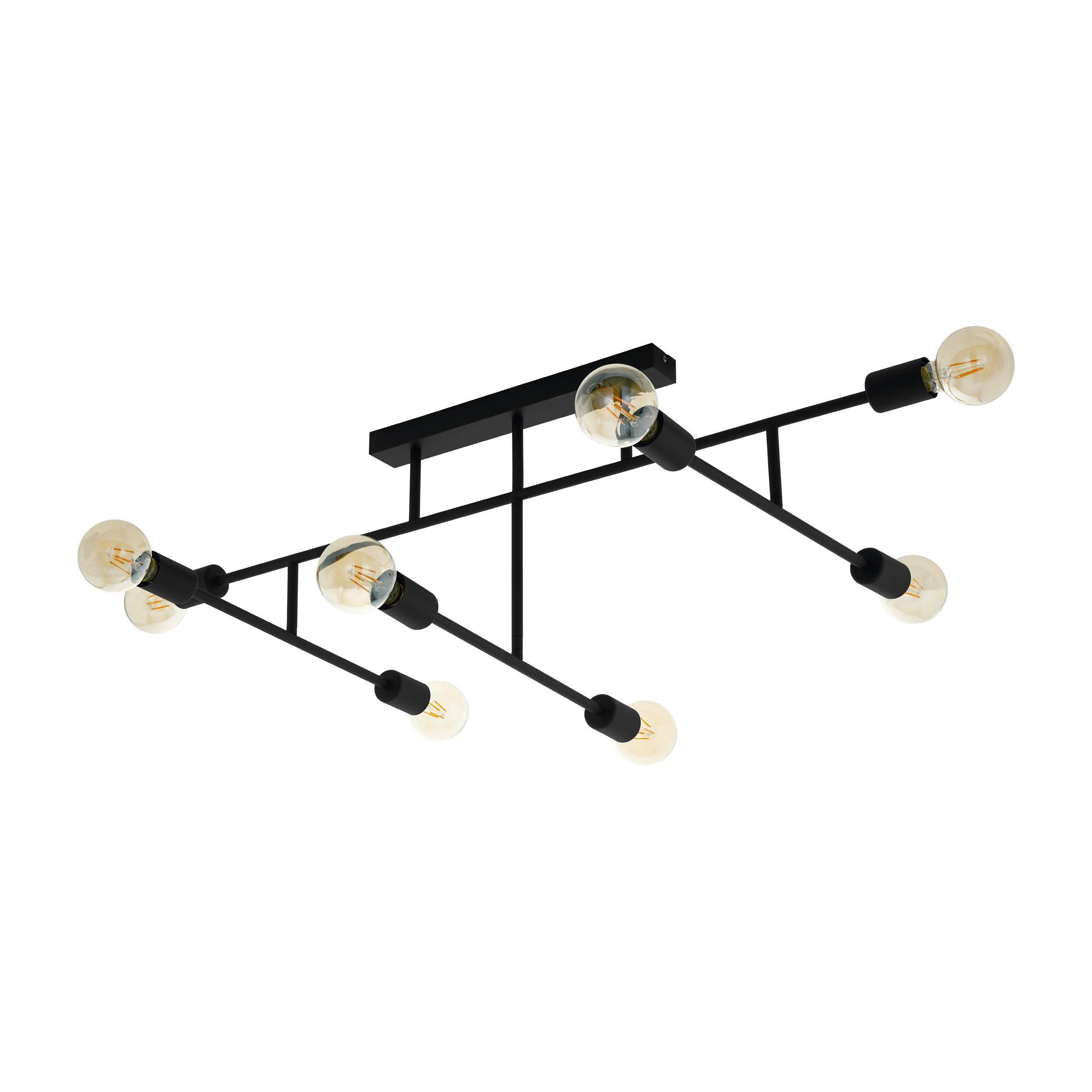 Plafonnier BELSIANA noir L118cm