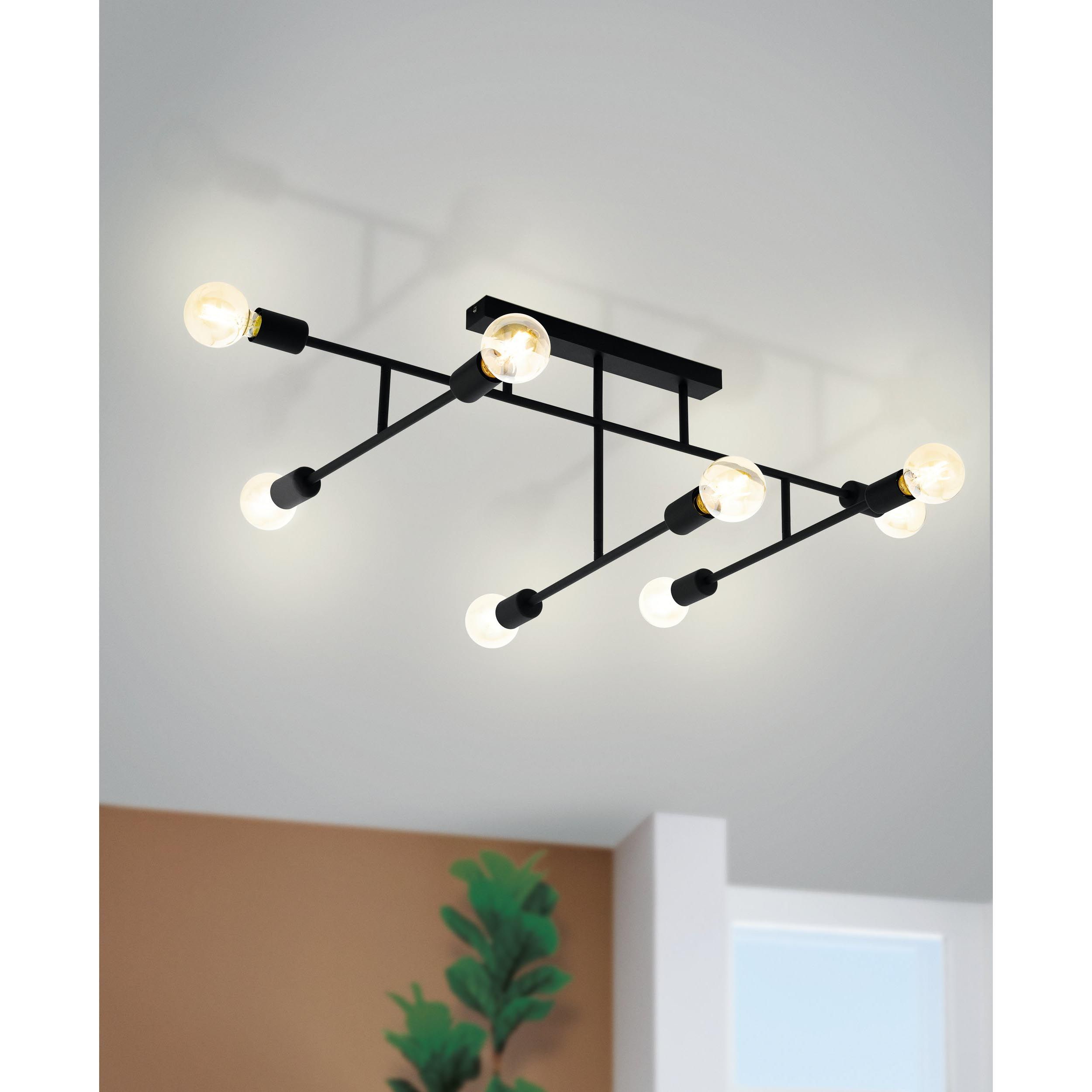 Plafonnier BELSIANA noir L118cm