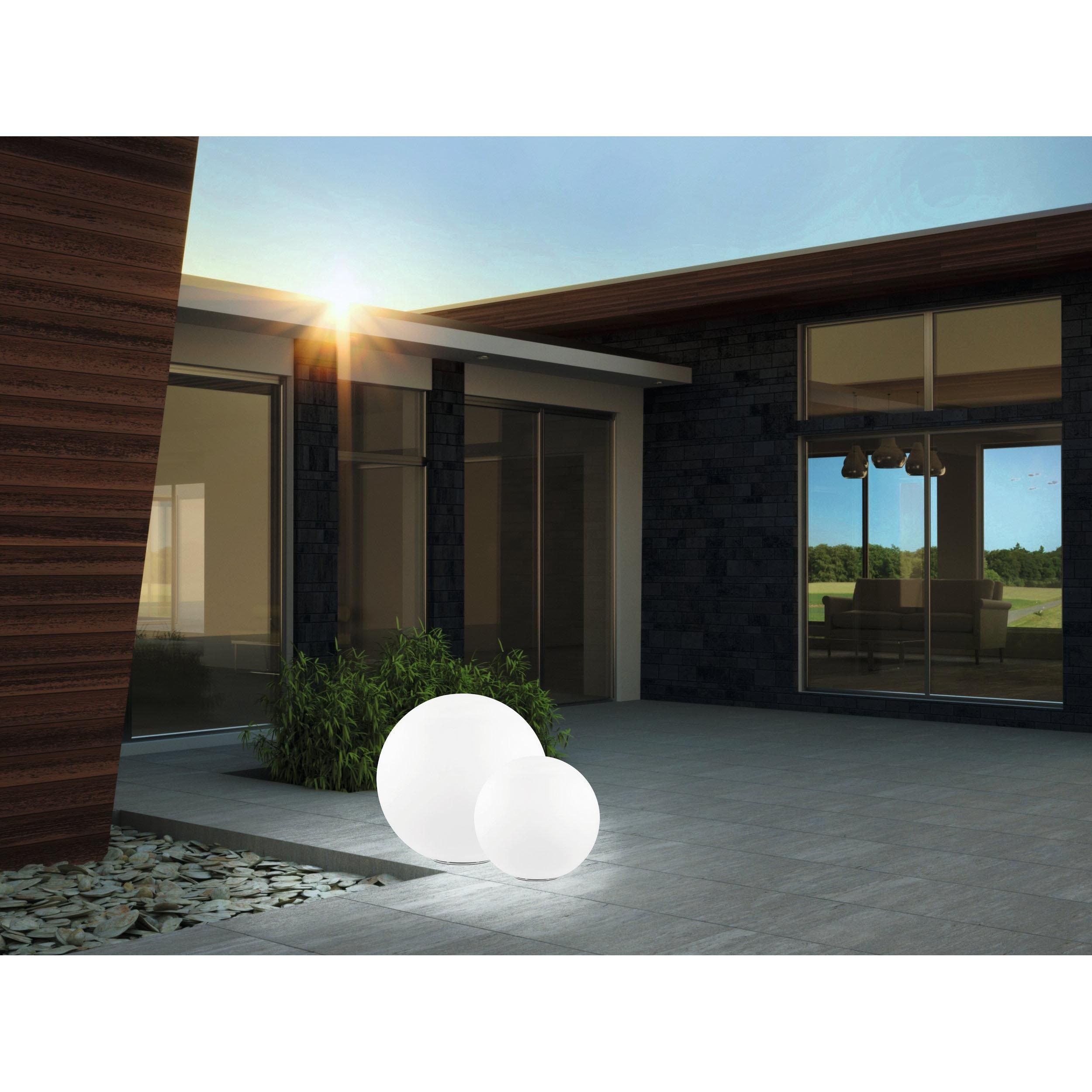 Boule lumineuse extérieur MONTEROLO blanc Ø39cm