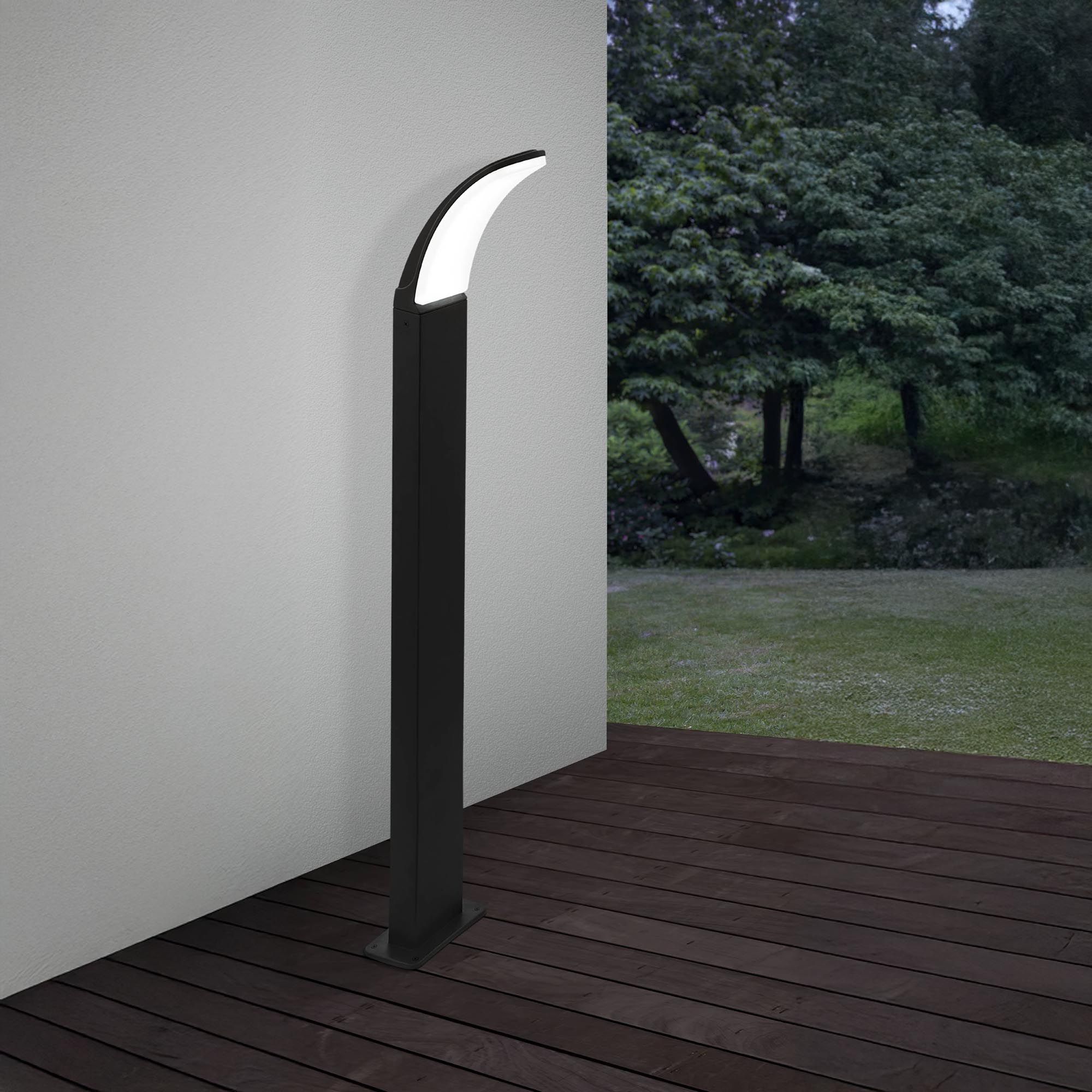 Potelet extérieur LED FIUMICINO noir H90cm