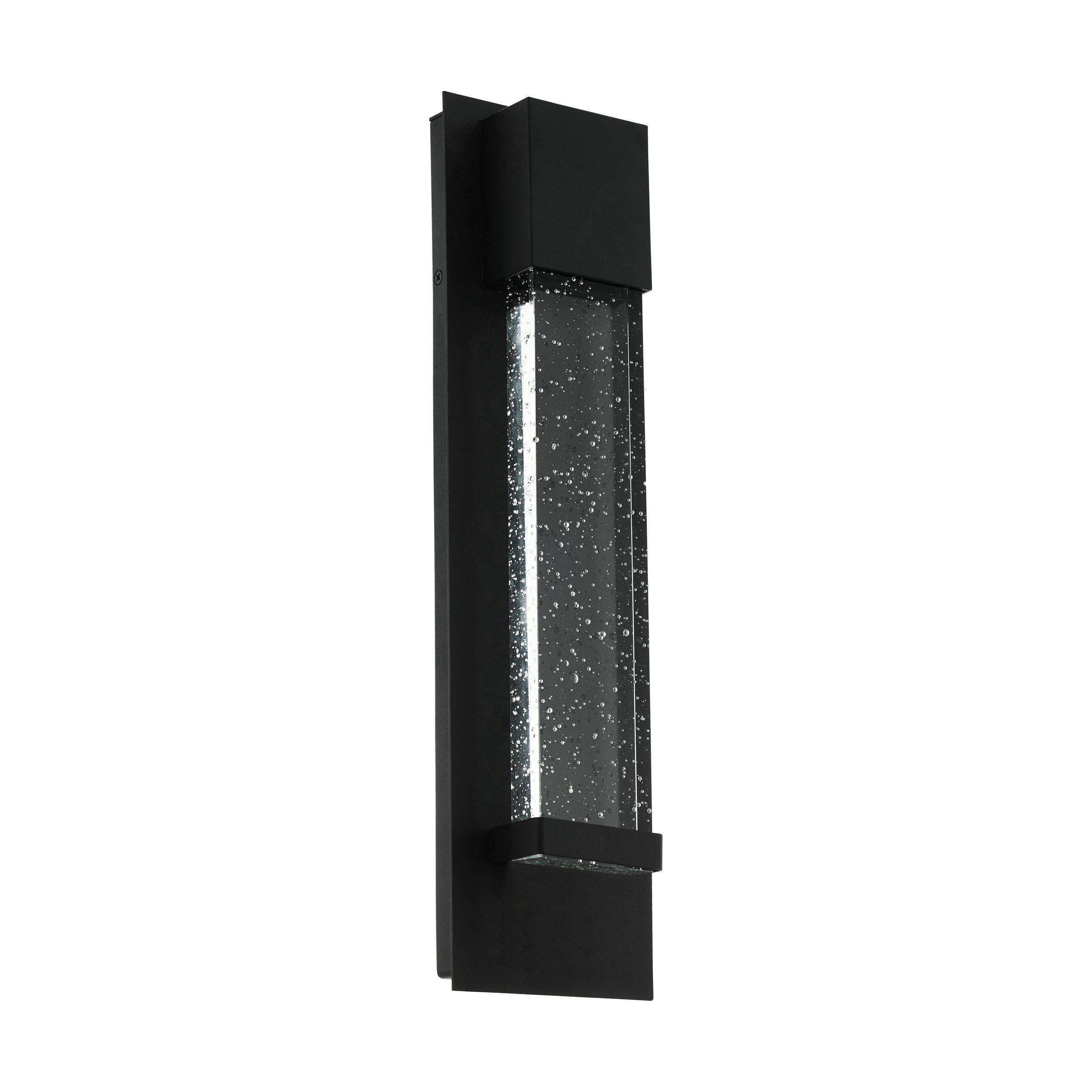 Applique extérieure LED VILLAGRAZIA en métal noir H30cm