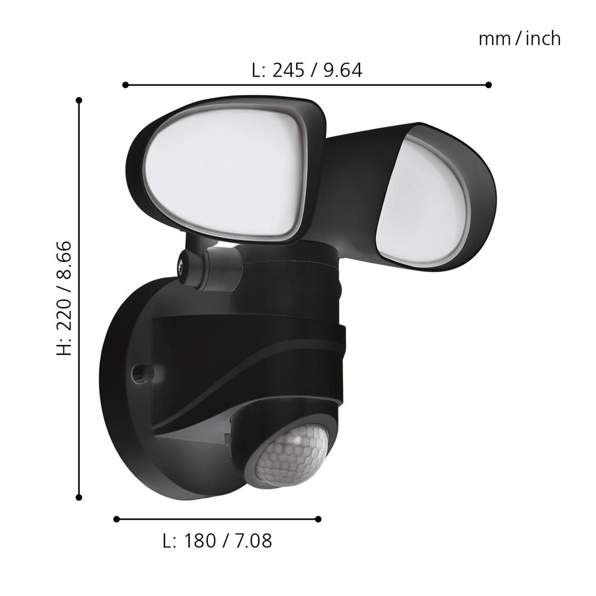 Applique extérieure LED PAGINO H22cm