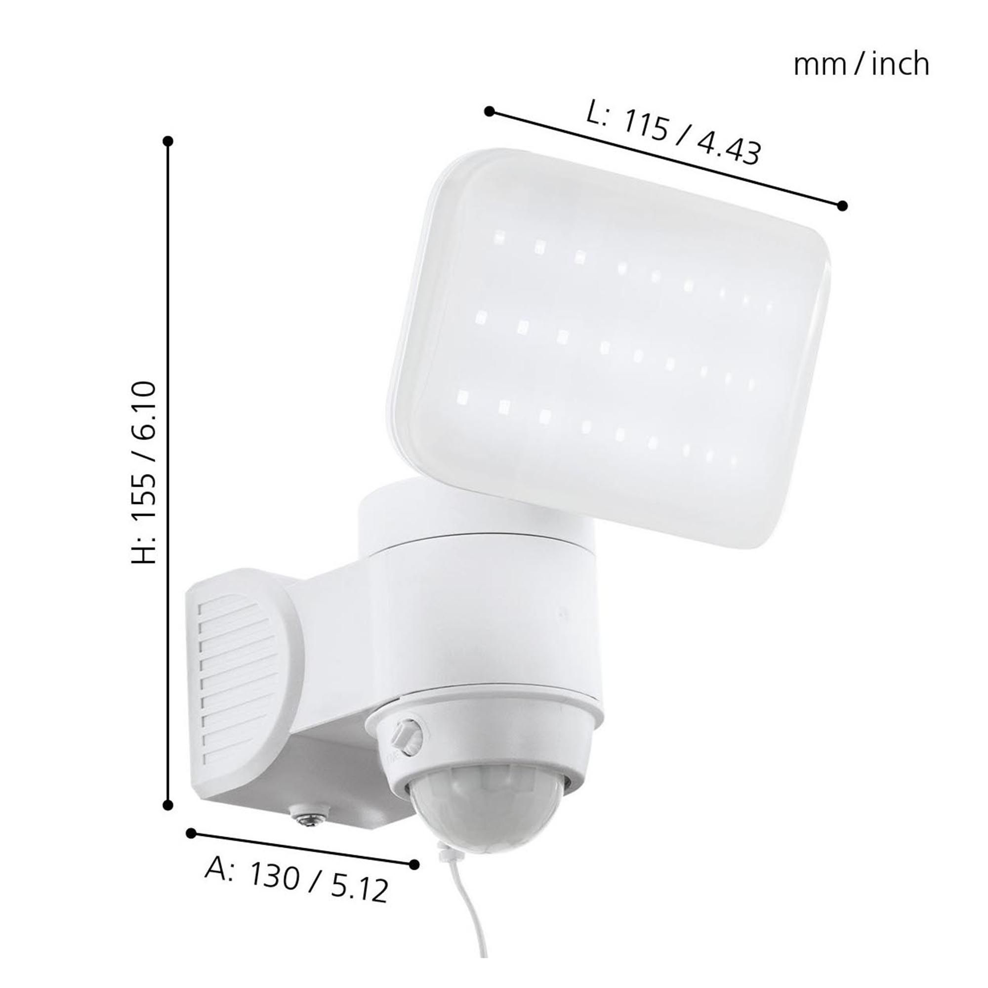 Pojecteur extérieur LED CASABAS blanc H15,5cm