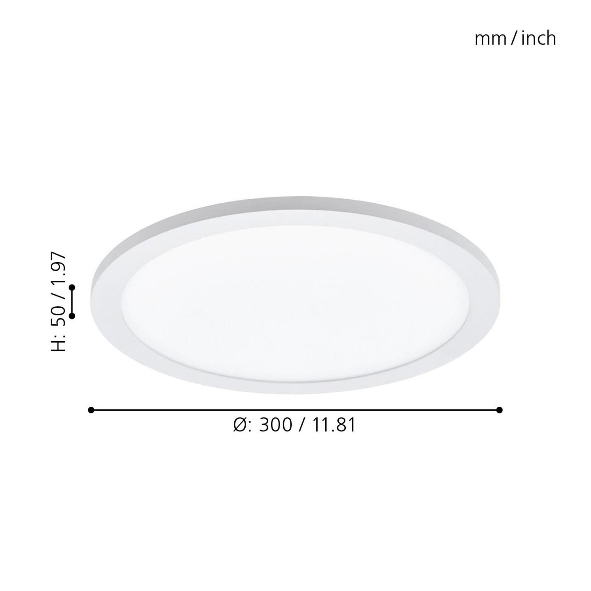 Plafonnier LED SARSINA-A blanc Ø30cm
