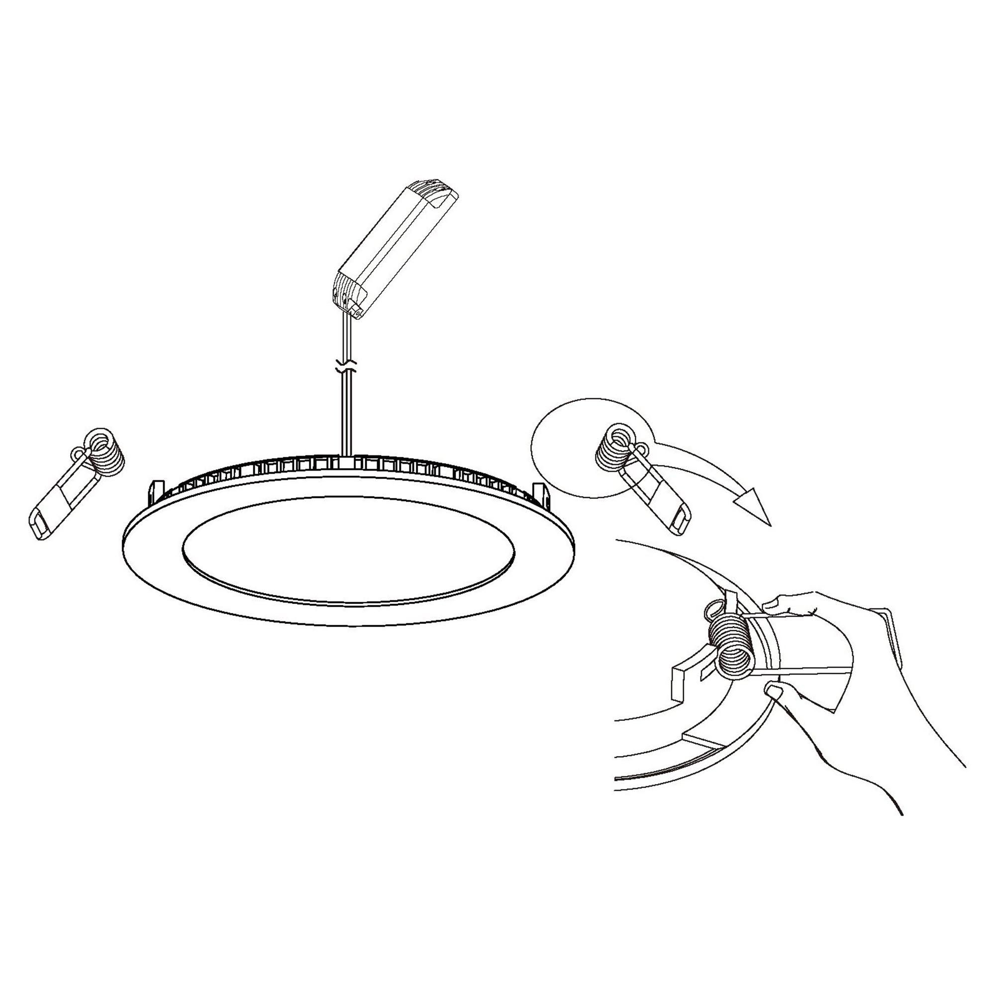 Spot LED FUEVA-A blanc Ø12cm