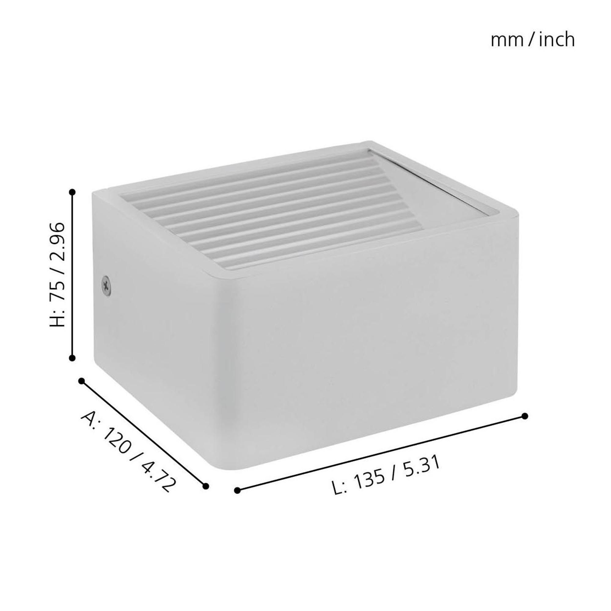 Applique LED DONINNI 1 blanc H7,5cm