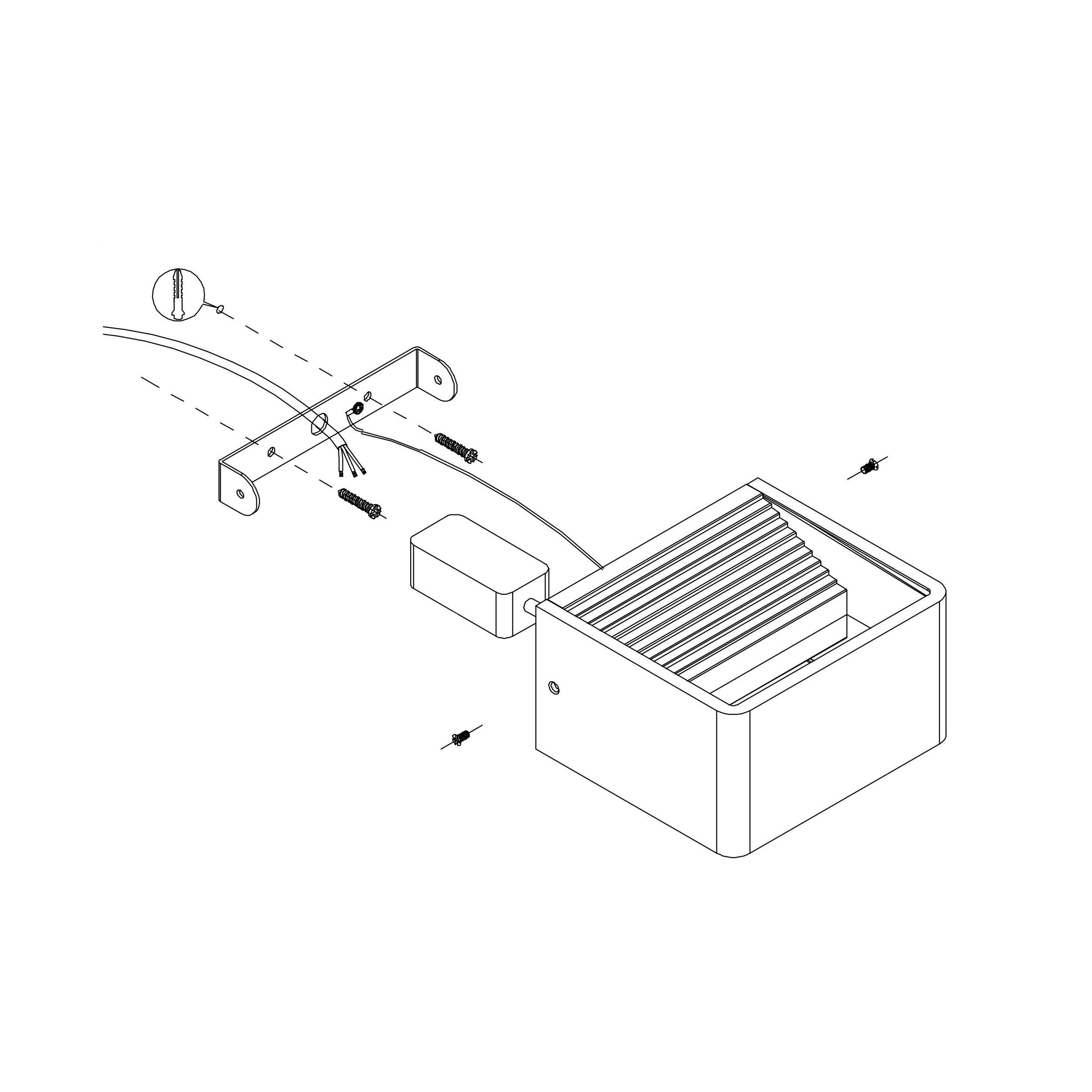 Applique LED DONINNI 1 blanc H7,5cm