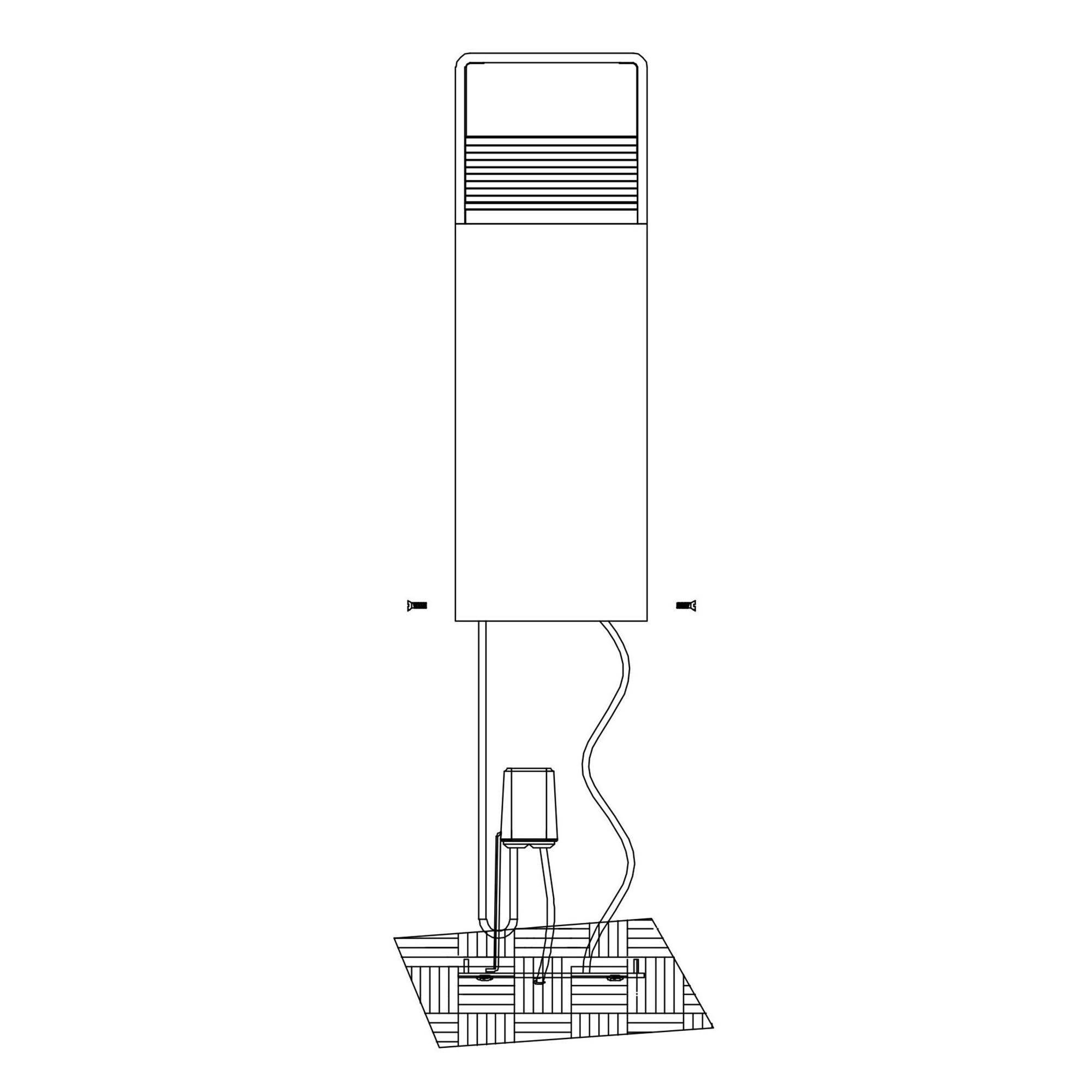Potelet extérieur LED DONNINI 1 anthracite H80cm