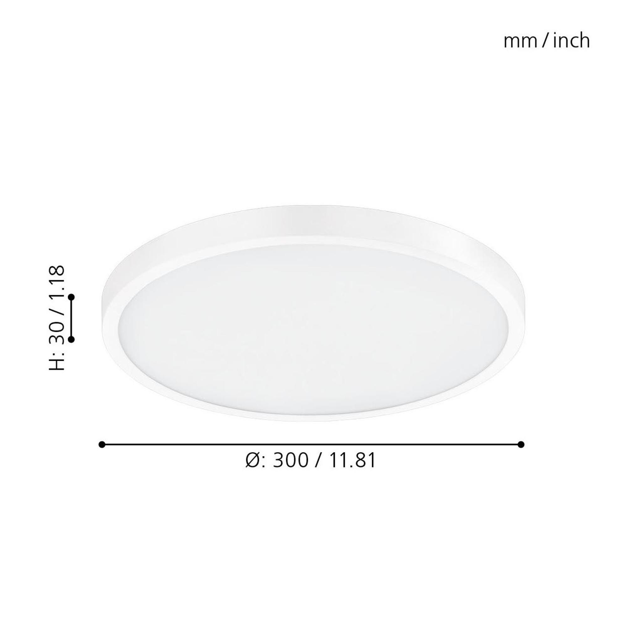 Plafonnier LED dimmable FUEVA-A blanc Ø30cm