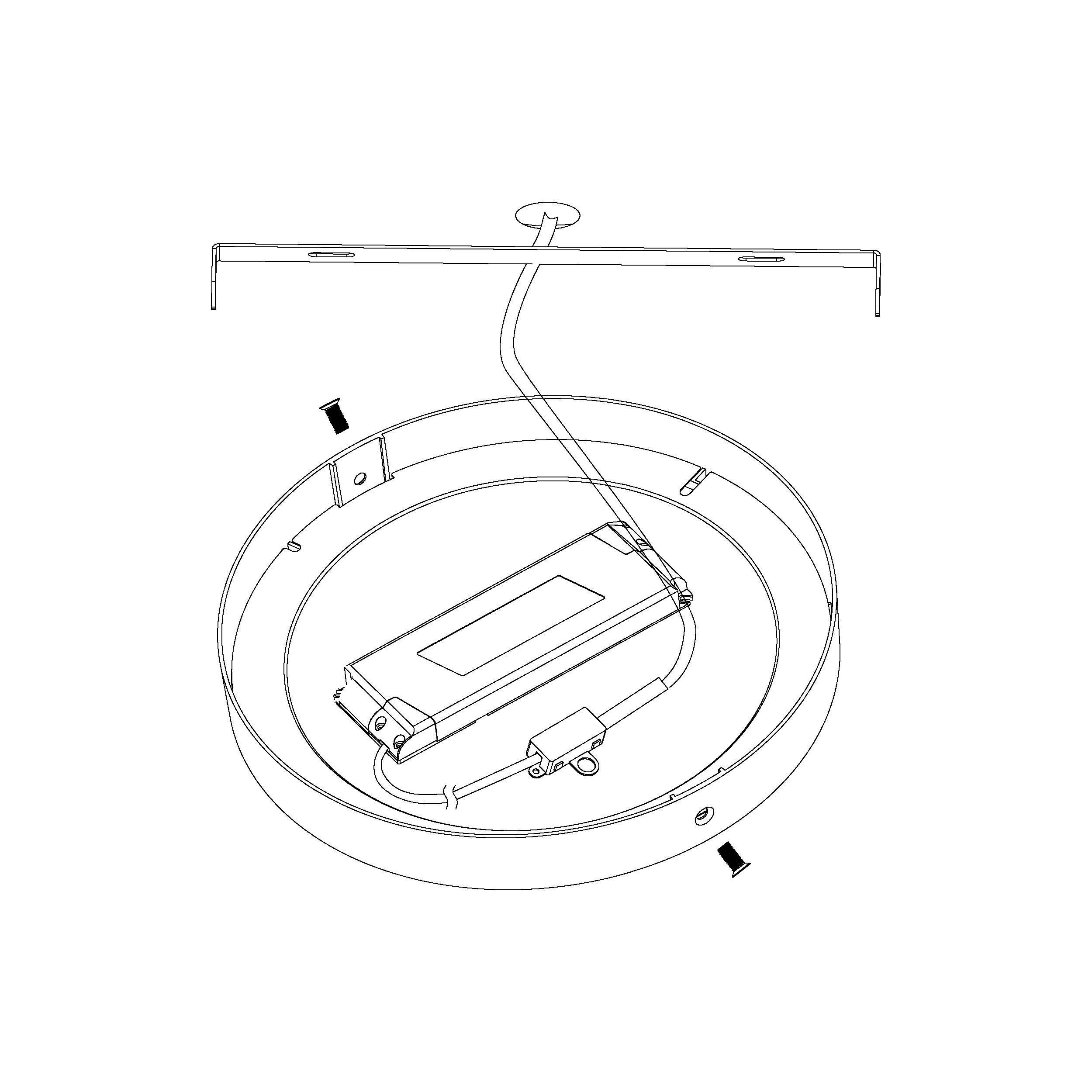 Plafonnier LED dimmable FUEVA-A blanc Ø30cm