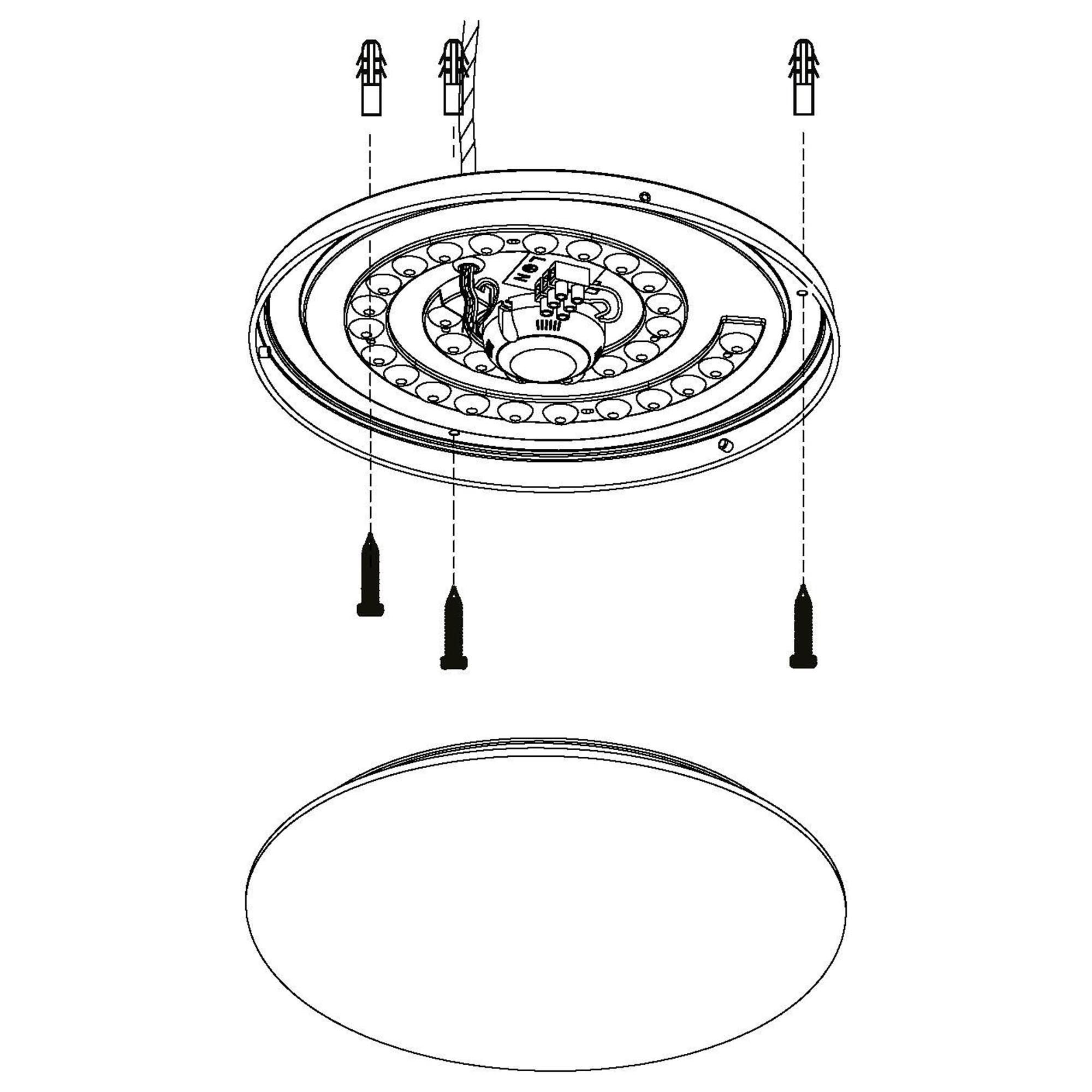 Plafonnier LED FRANIA-A blanc Ø30cm