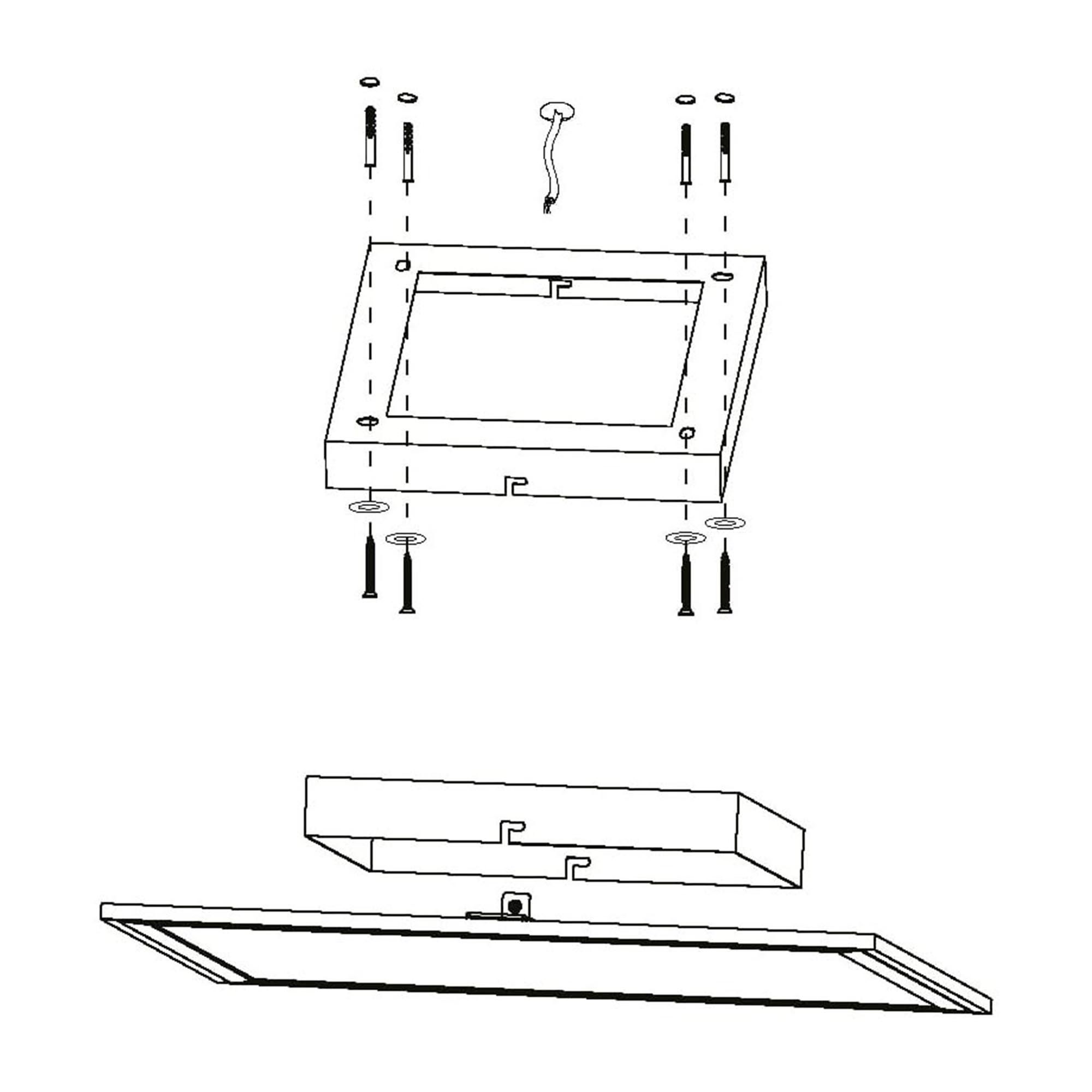Plafonnier LED SALOBRENA-A blanc Ø45cm