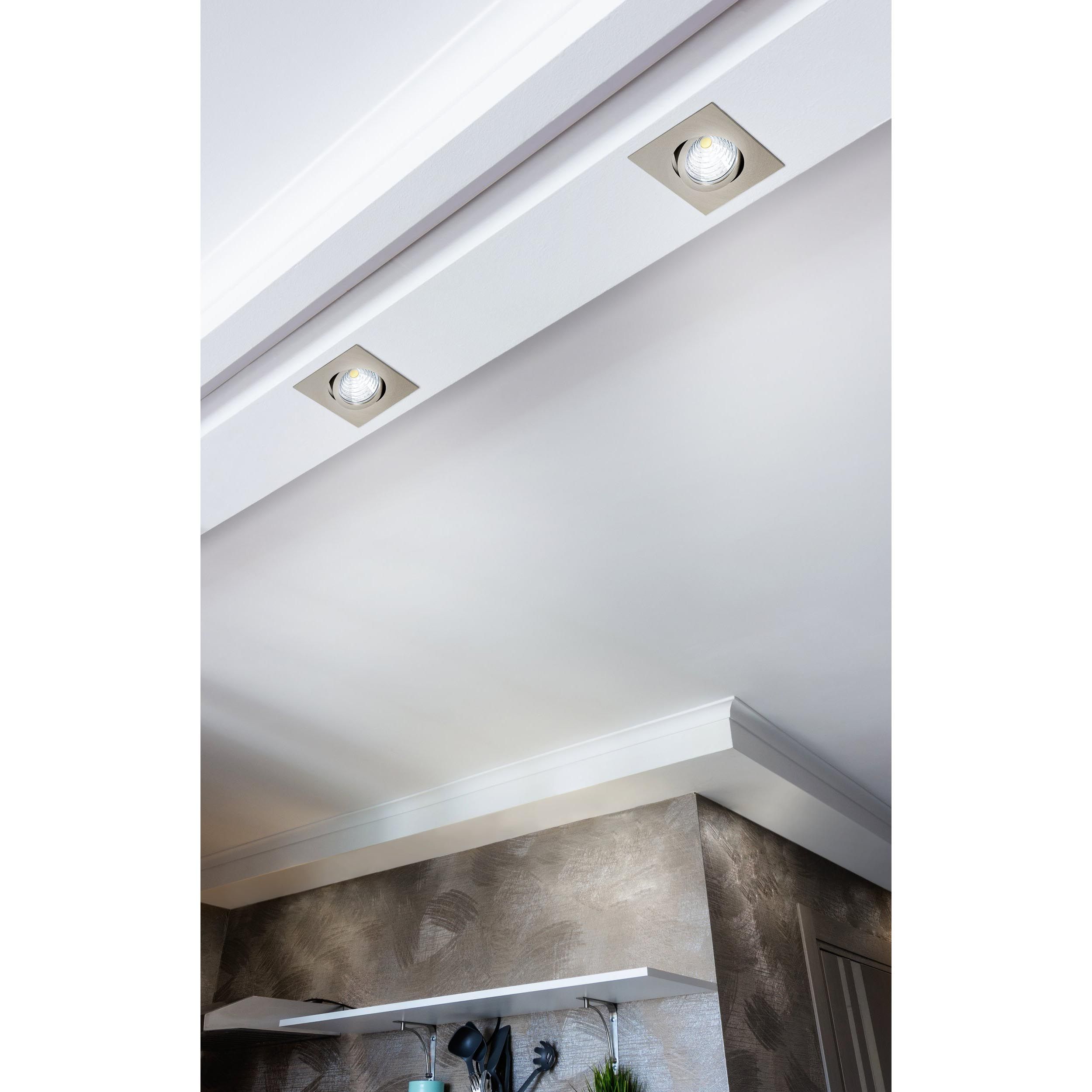 Spot LED SALICETO nickel Ø8,8cm