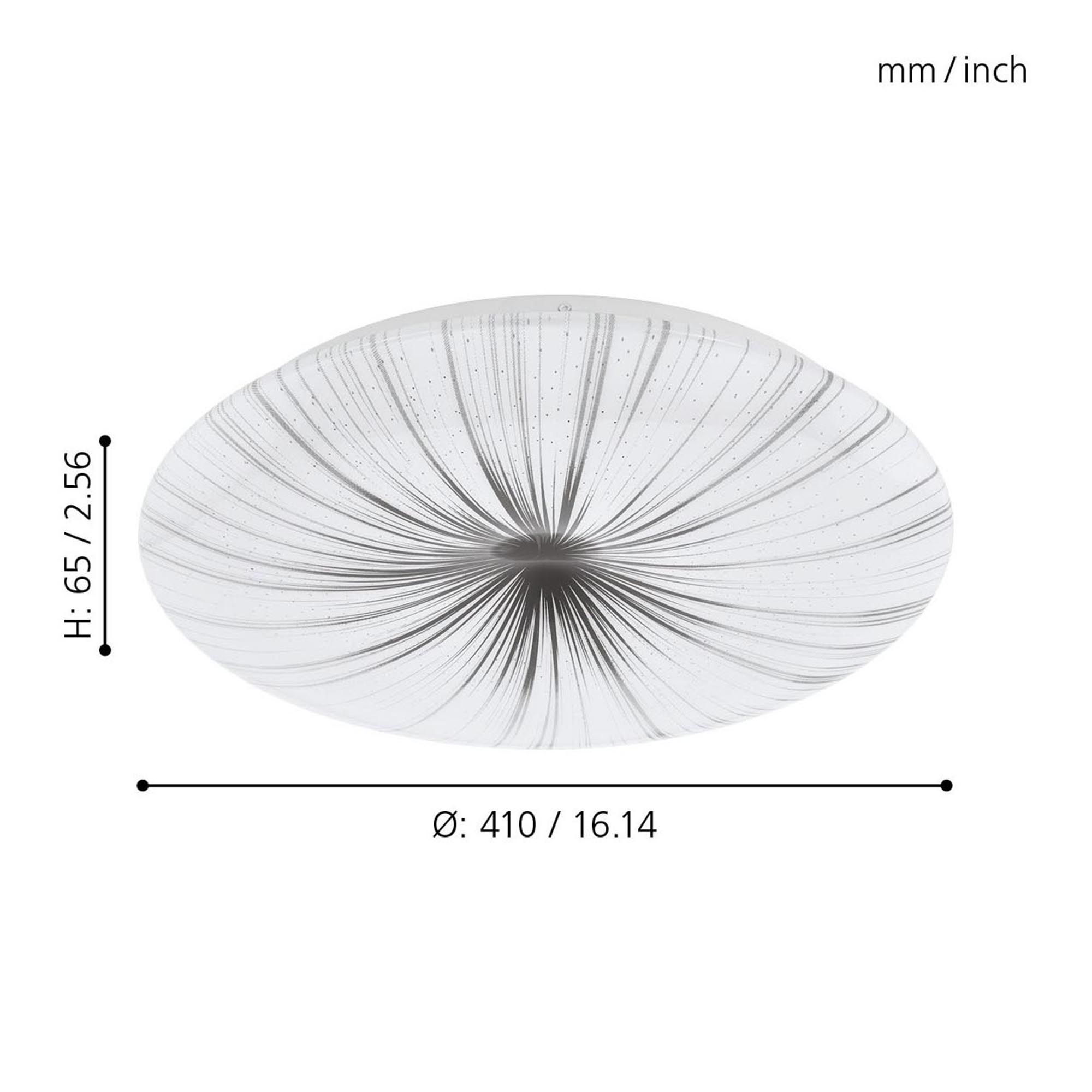 Plafonnier LED NIEVES blanc Ø41cm