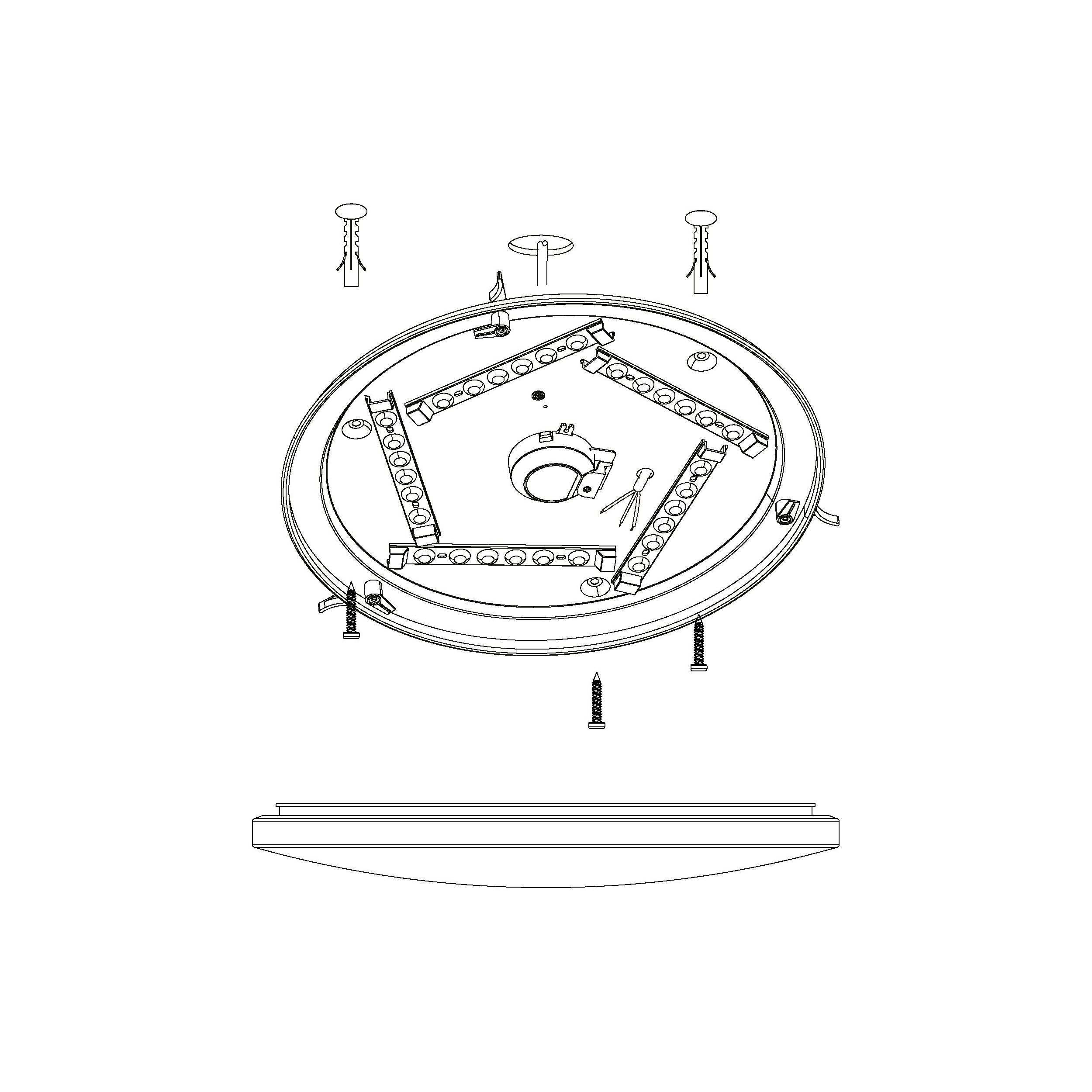 Plafonnier LED NIEVES blanc Ø41cm
