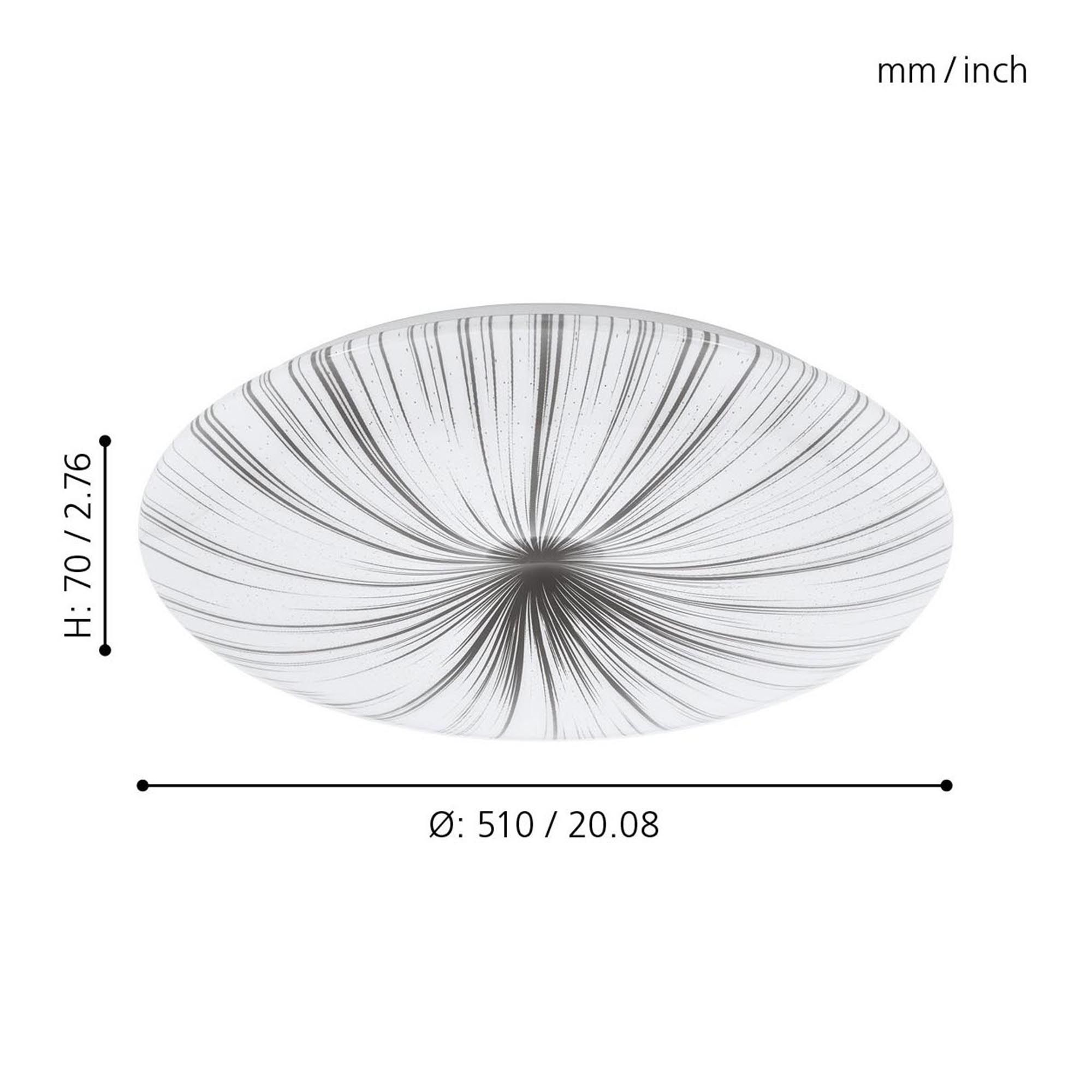 Plafonnier LED NIEVES blanc Ø51cm