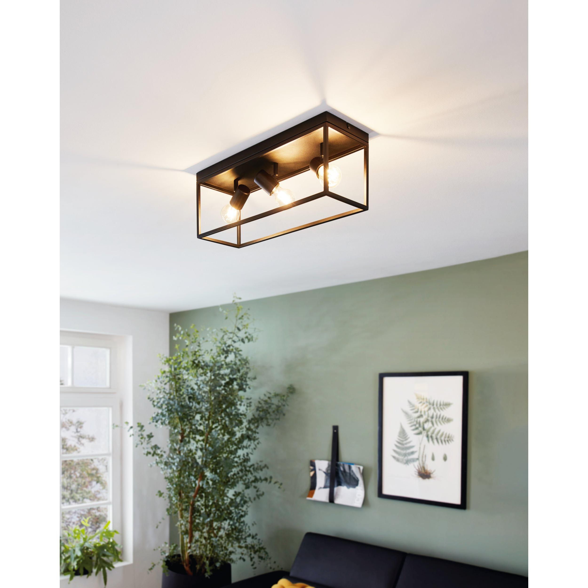Plafonnier SILENTINA noir Ø54cm
