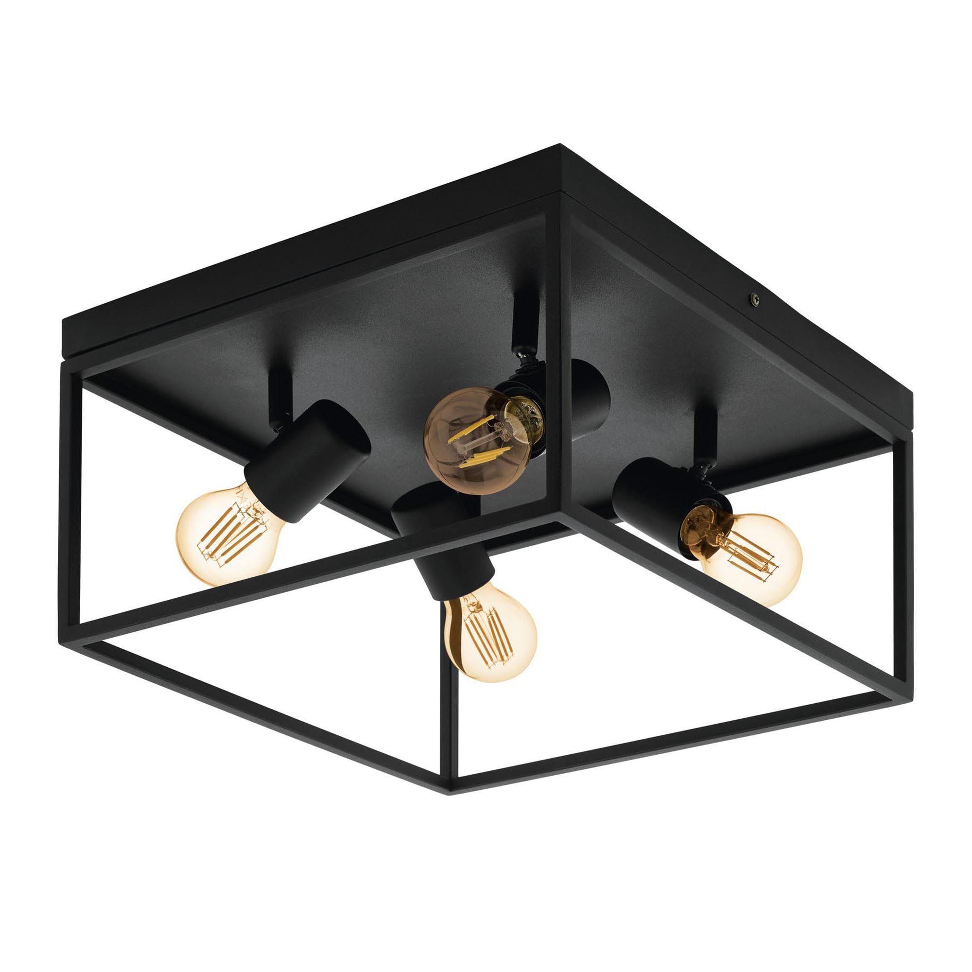 Plafonnier SILENTINA noir Ø36cm