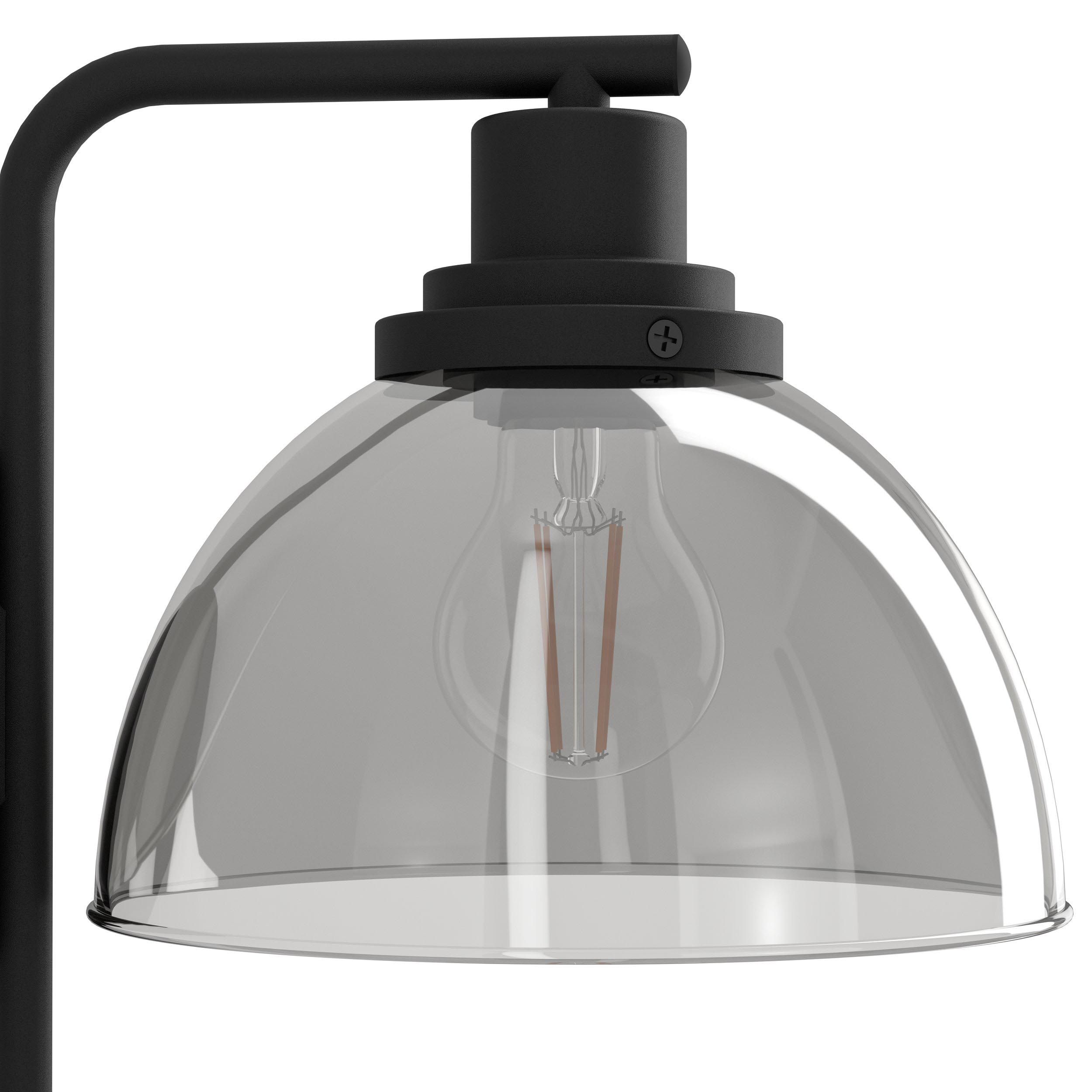 Lampe de table verre noir BELESER E27 1X60W