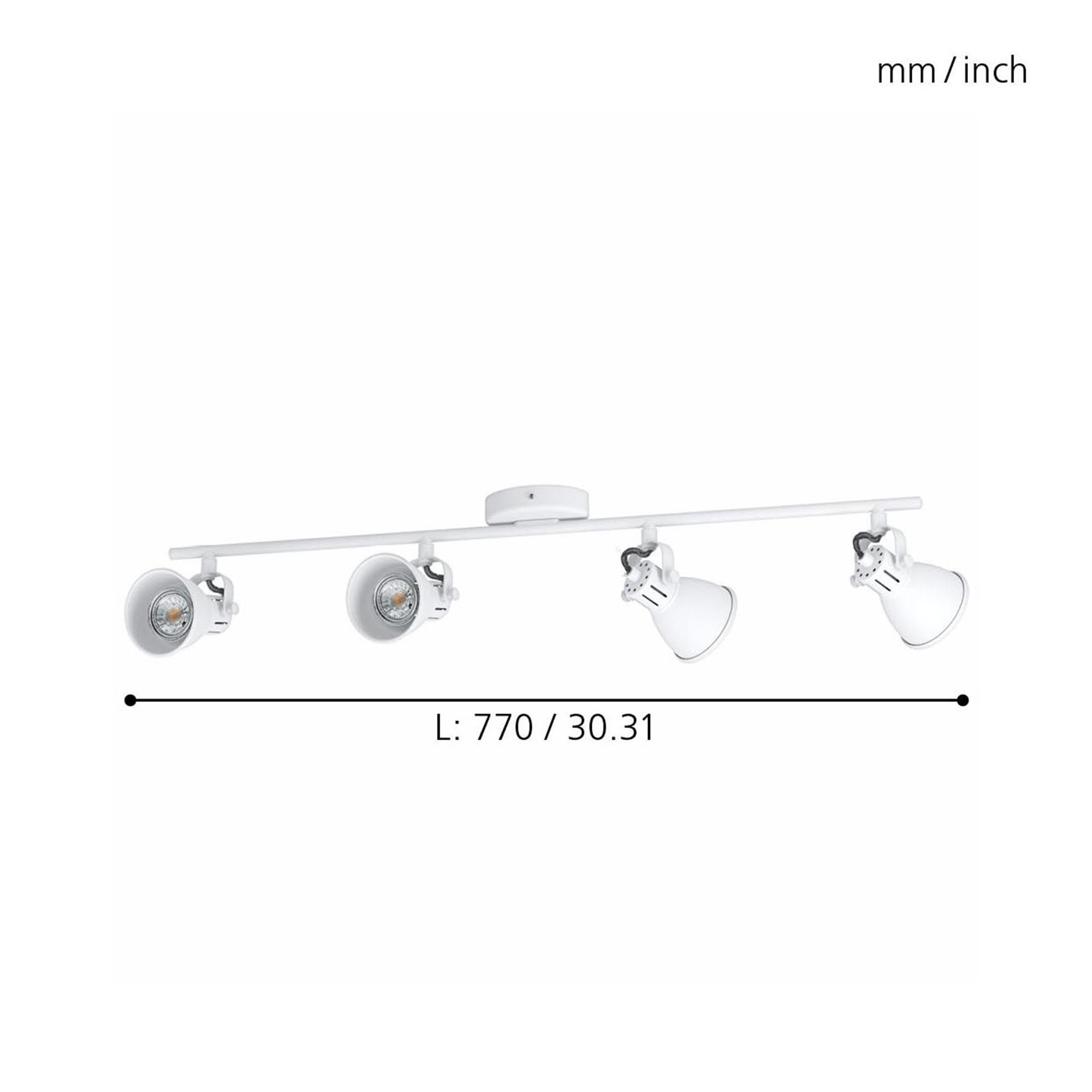 Réglette SERAS 1 blanc Ø6,5cm