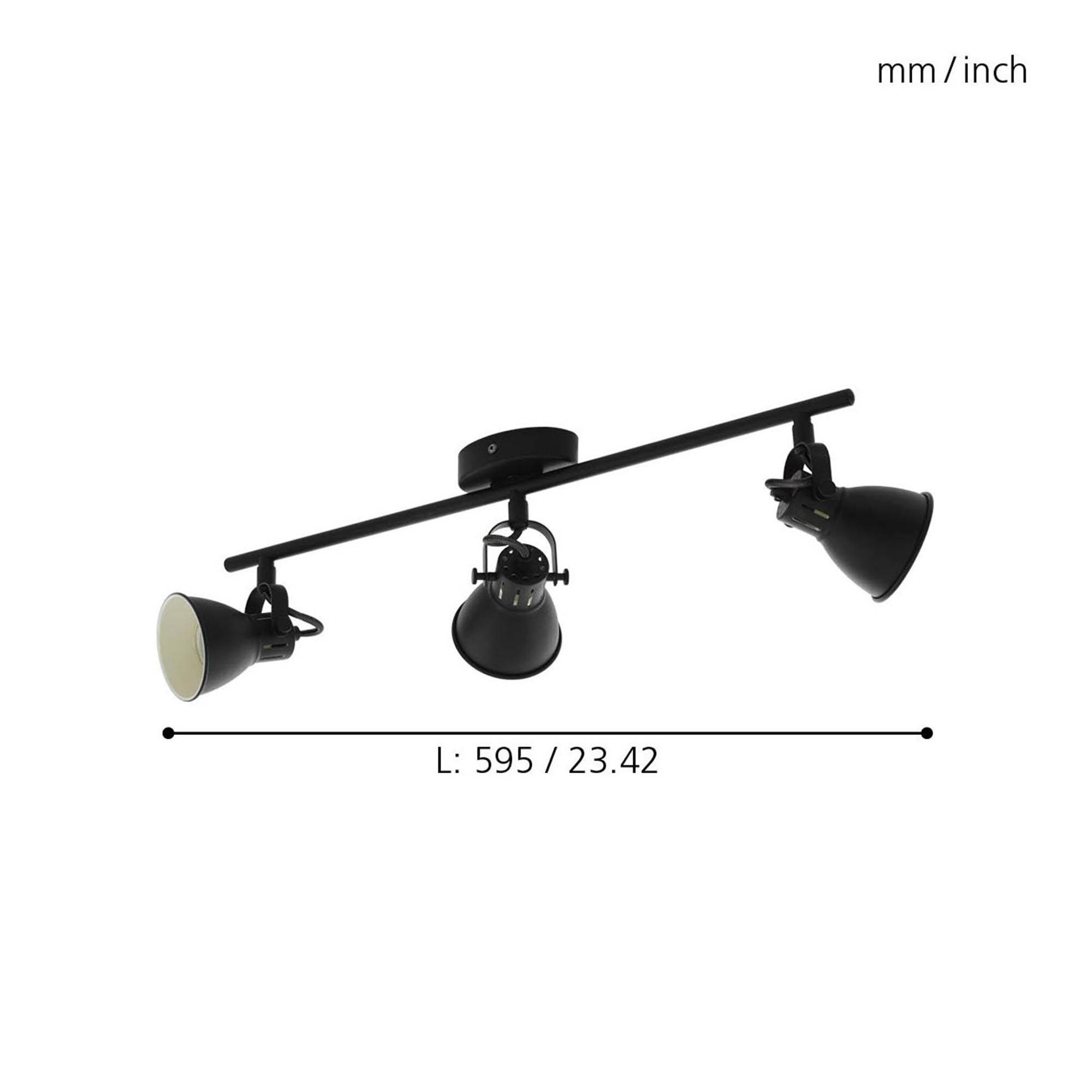 Réglette SERAS 2 noir L59,5cm