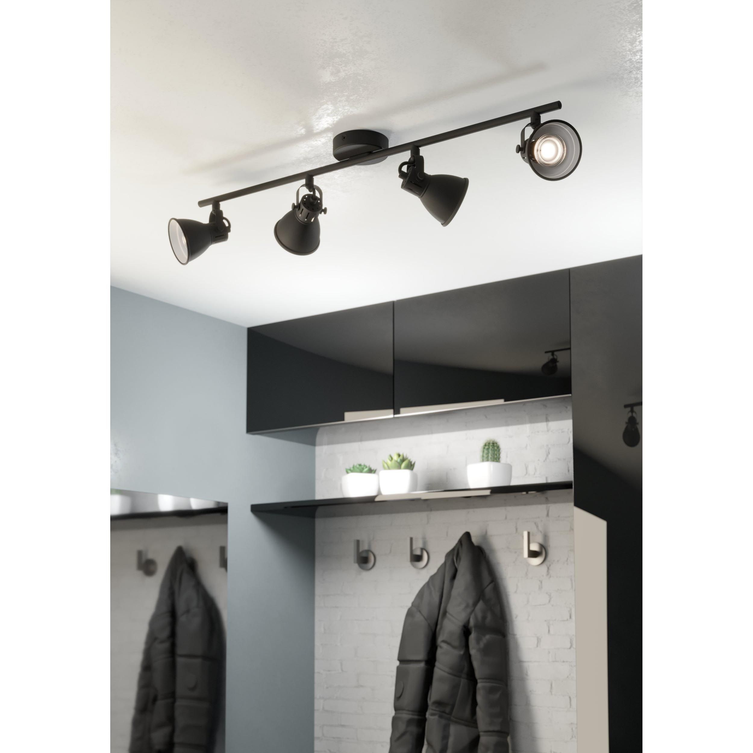 Réglette SERAS 2 noir L77cm