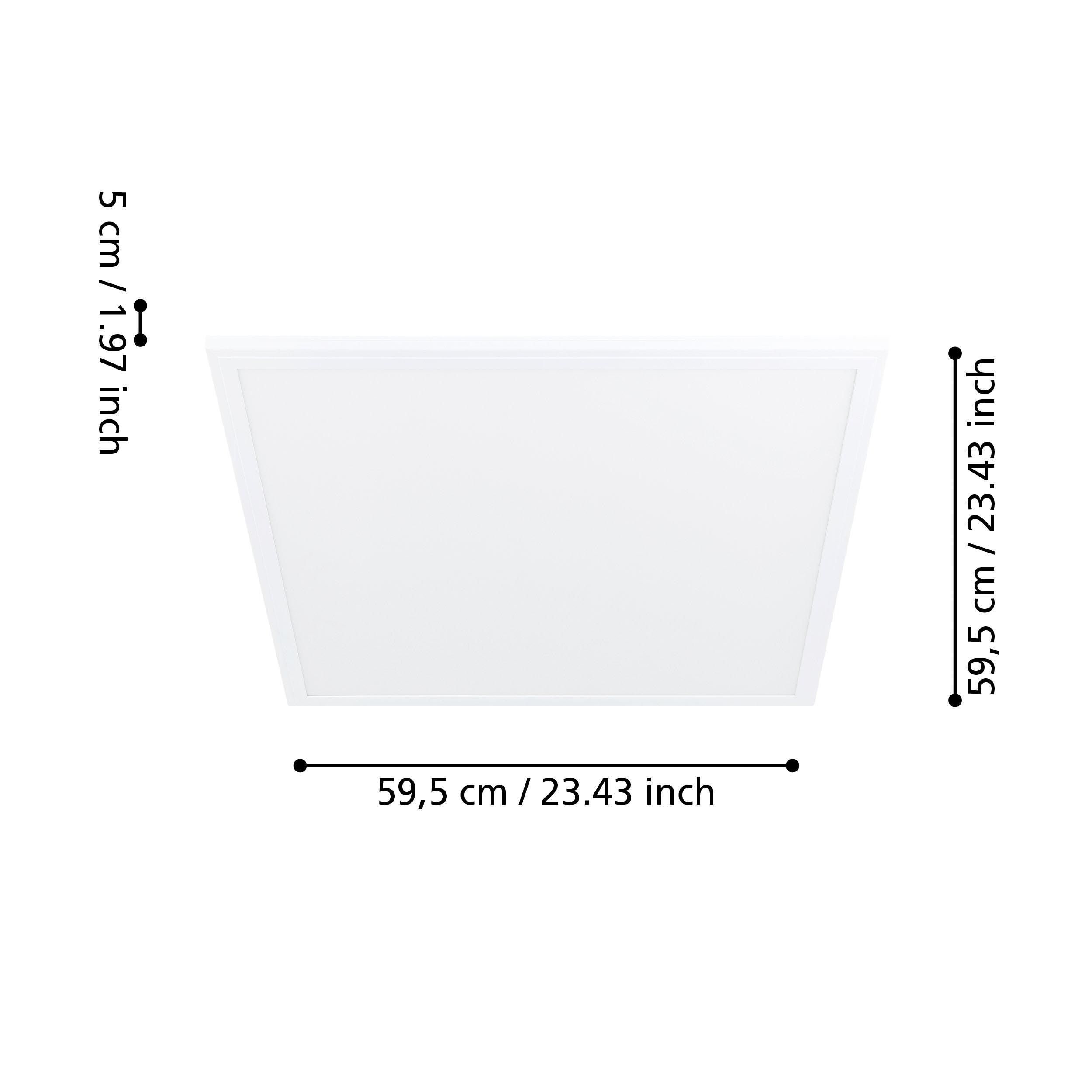 Plafonnier LED SALOBRENA-M blanc L59,5cm
