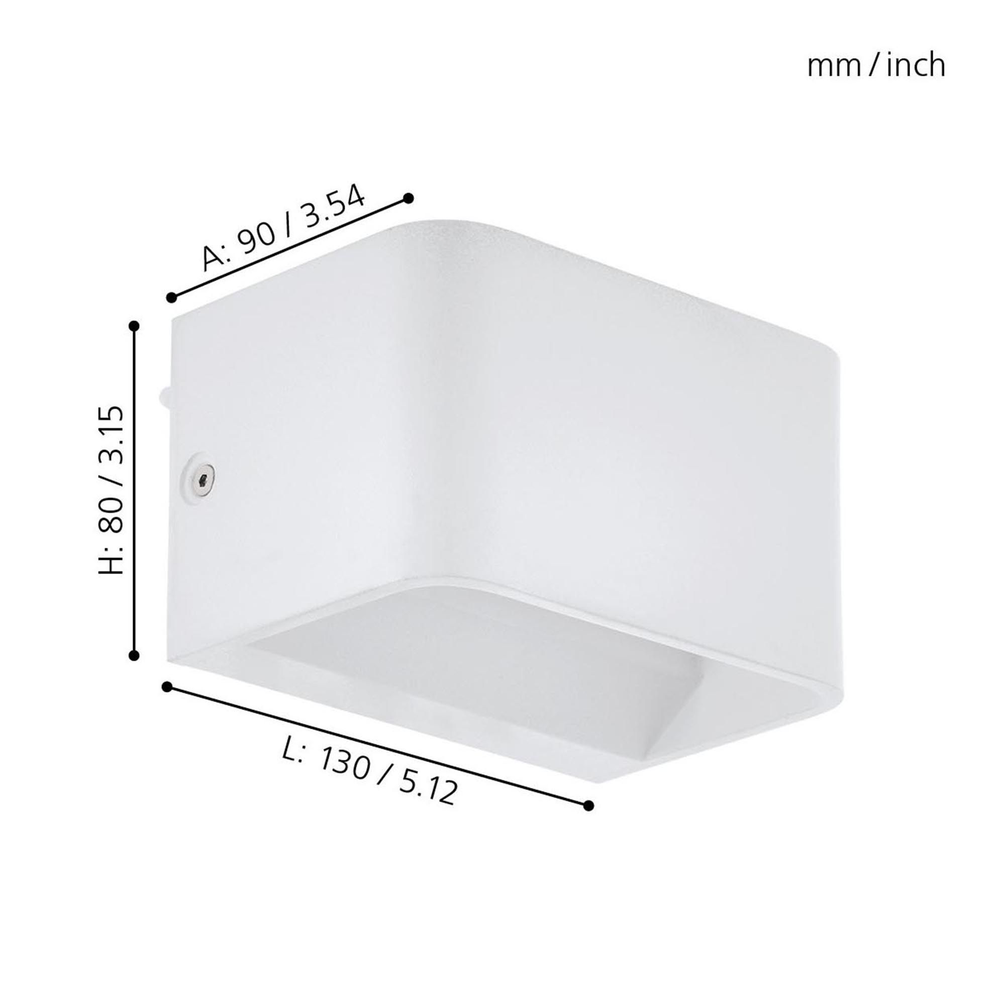 Applique LED SANIA 4 blanc L13cm