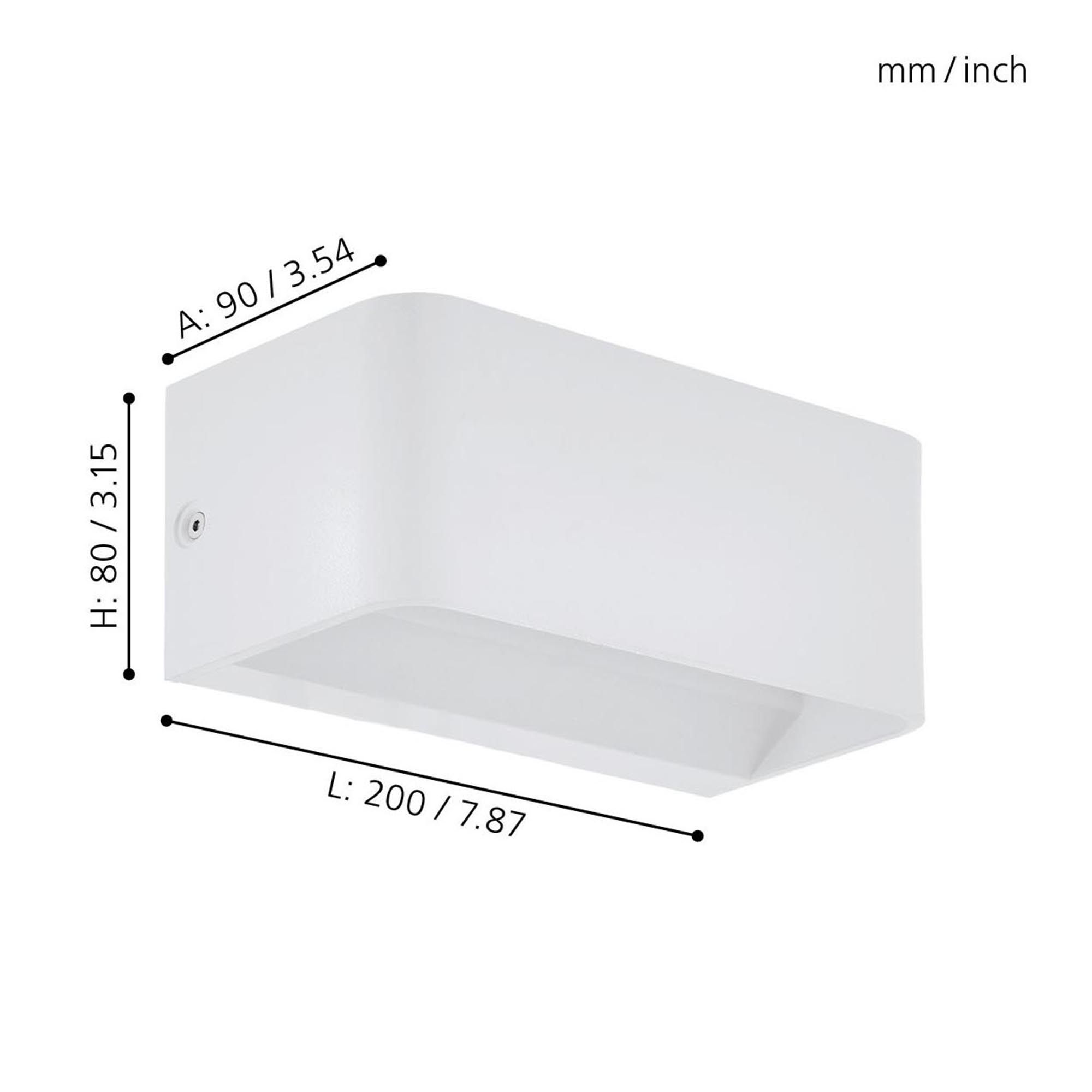 Applique LED SANIA 4 blanc L20cm