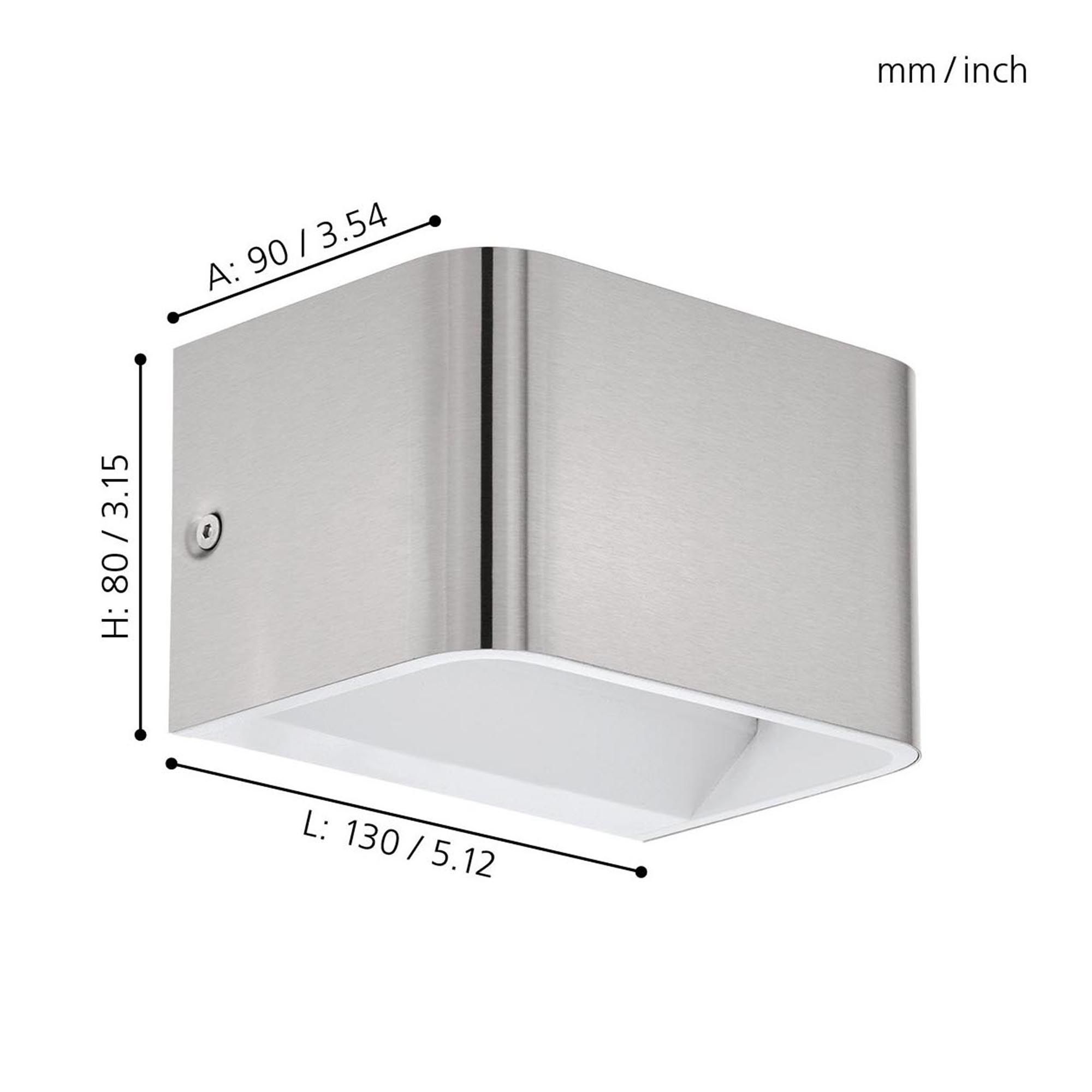 Applique LED SANIA 4 argenté L13cm