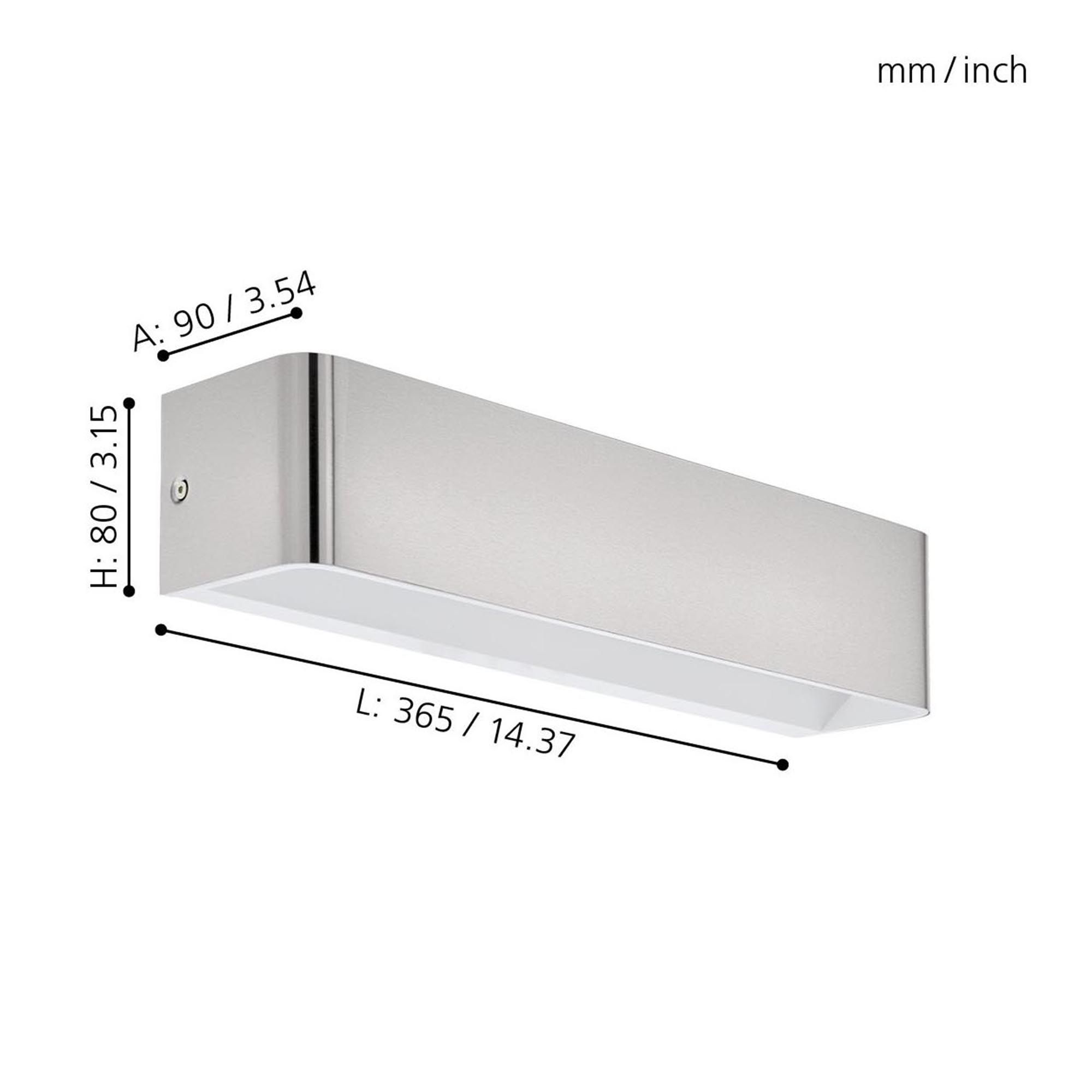 Applique LED SANIA 4 argenté L36,5cm