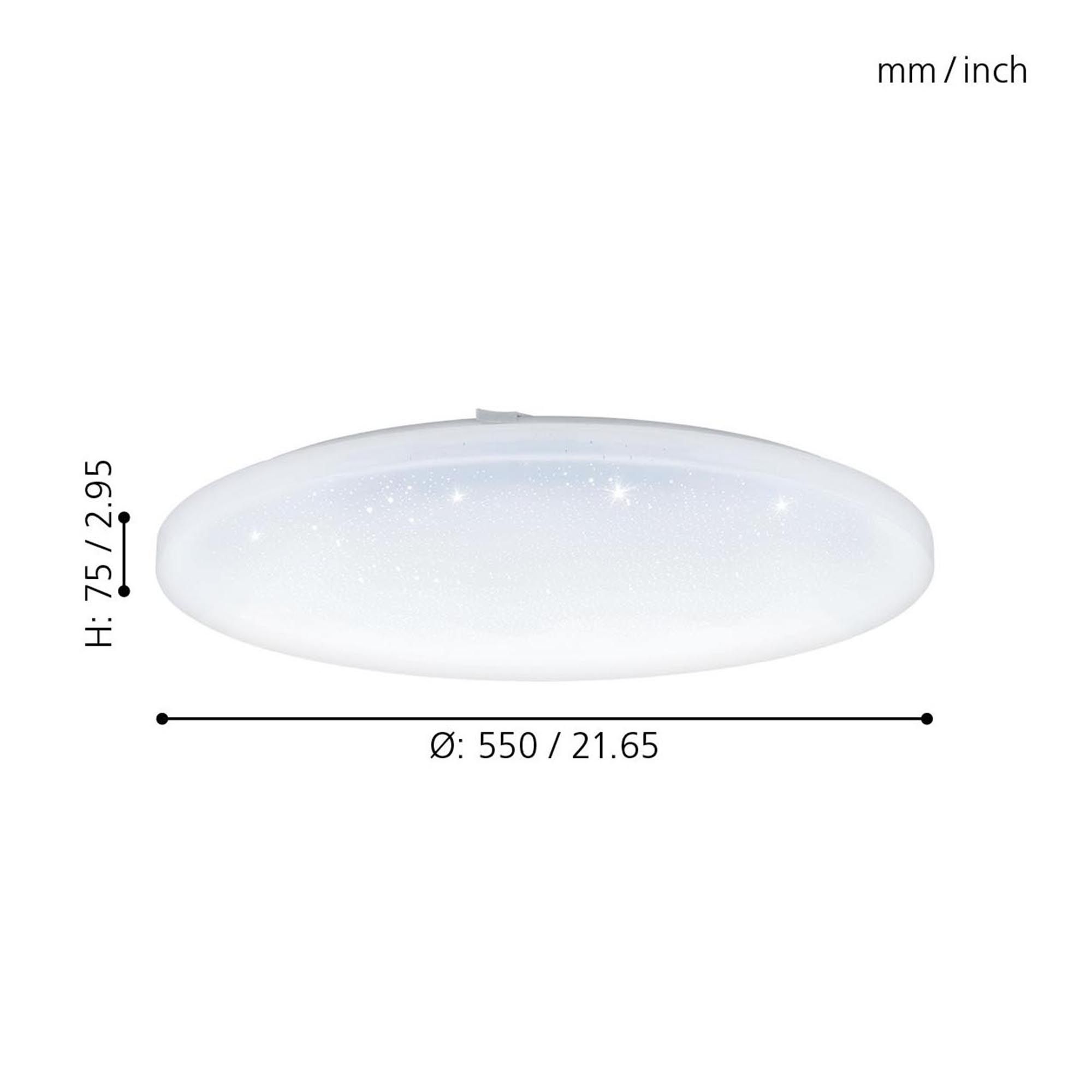 Plafonnier LED FRANIA-S blanc Ø55cm